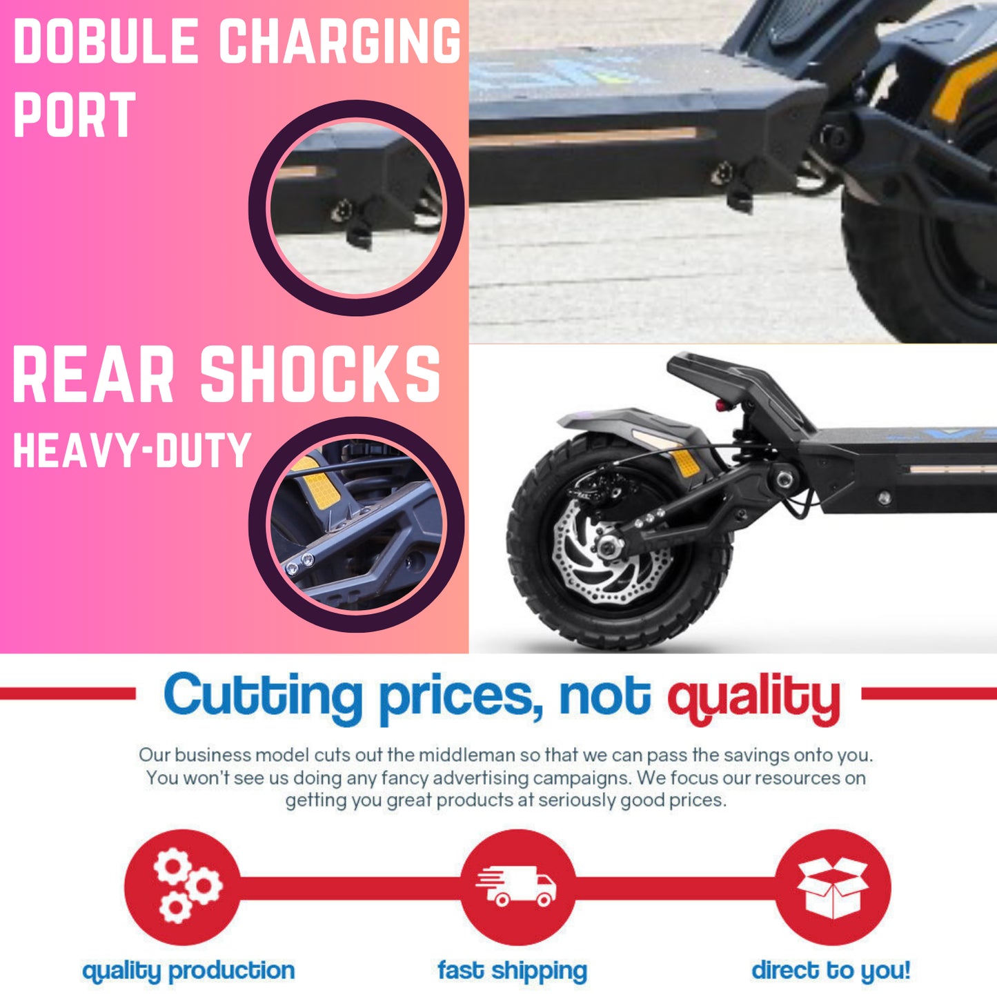 Kasa 4000W Electric Scooter Foldable E-Scooter 10" Off Road Tyre Brushless Motor