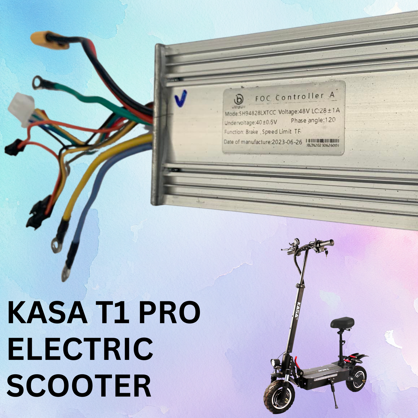 48V Brushless Front wheelhub Motor Controller 30A For Kasa T1 Pro 4000W Electric Scooter