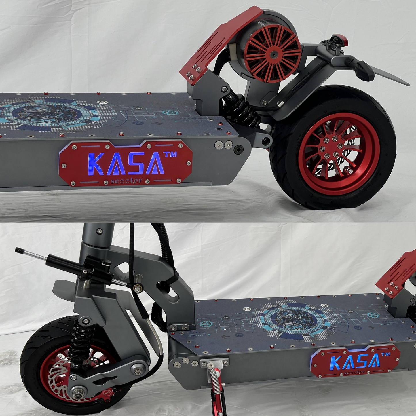 Kasa 12000W Electric Scooter Foldable E-Scooter 11" Off Road Tyre Brushless Motor