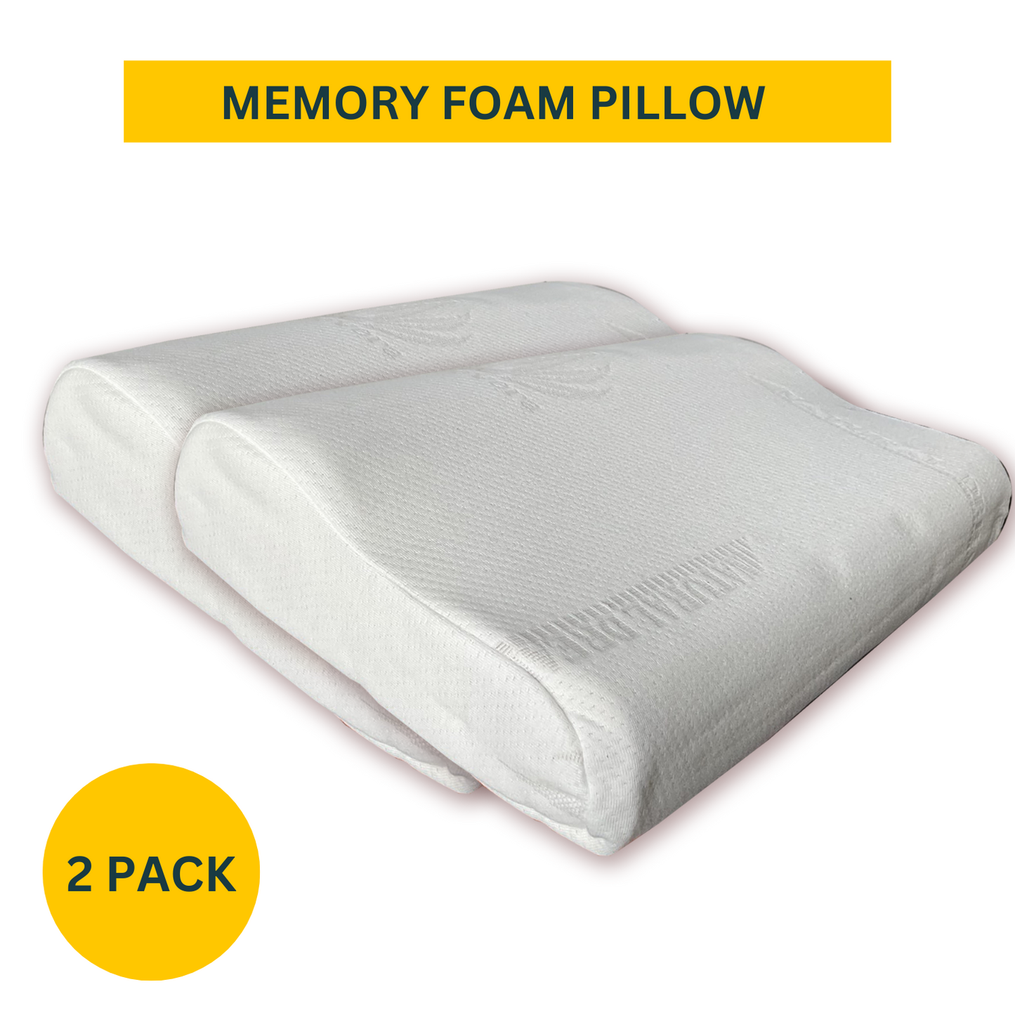 Luxurious Memory Foam Pillow for Ultimate Comfort 50cm x 30cm x 10/7cm