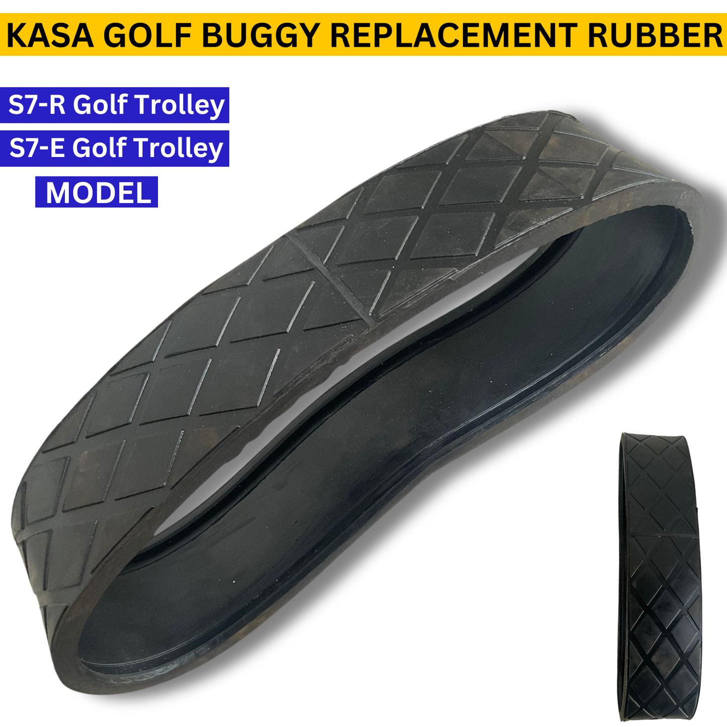 Replacement Wheel Rubber Golf Buggy Suitable for Kasa S7-R & S7-E Buggy