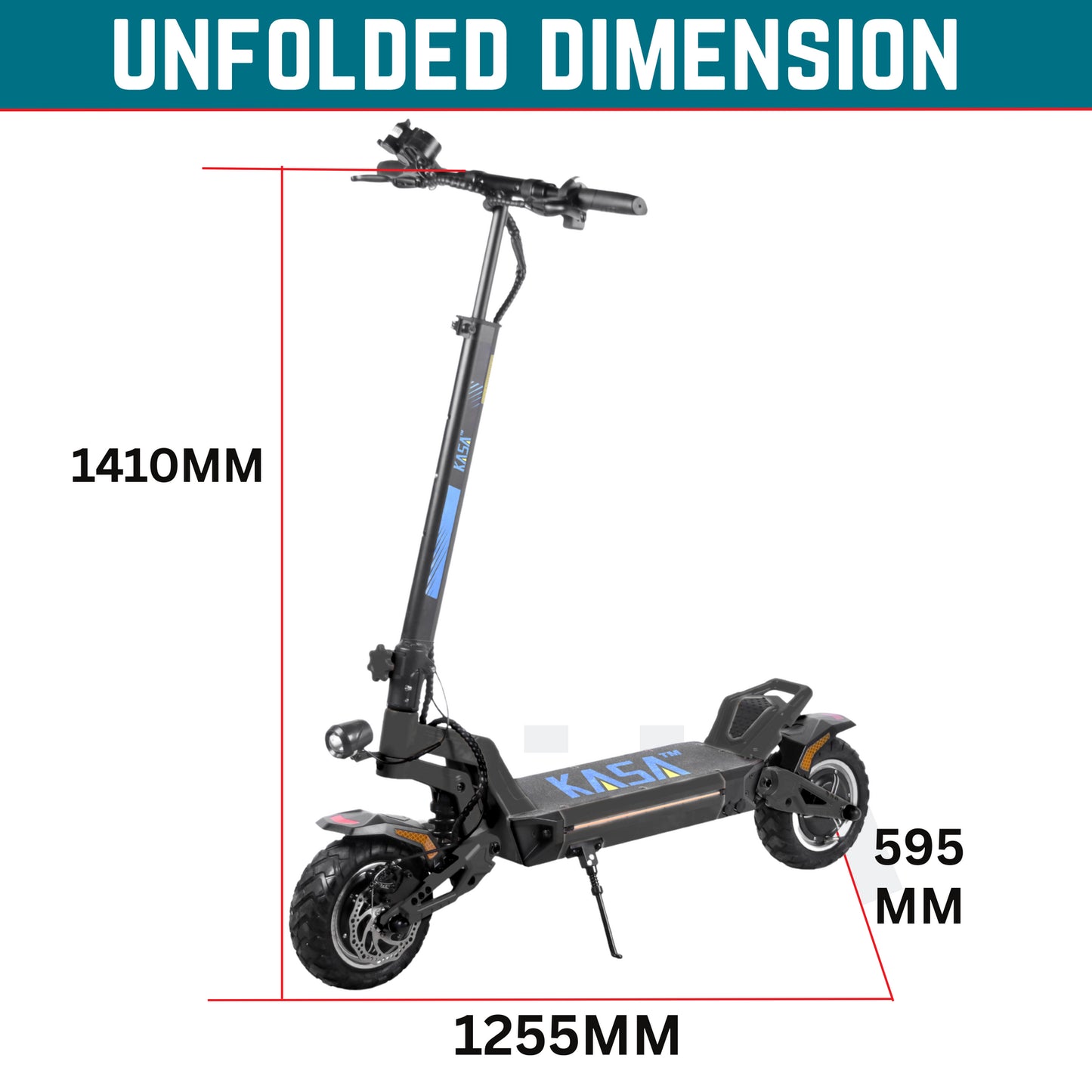 Kasa 4000W Electric Scooter Foldable E-Scooter 10" Off Road Tyre Brushless Motor
