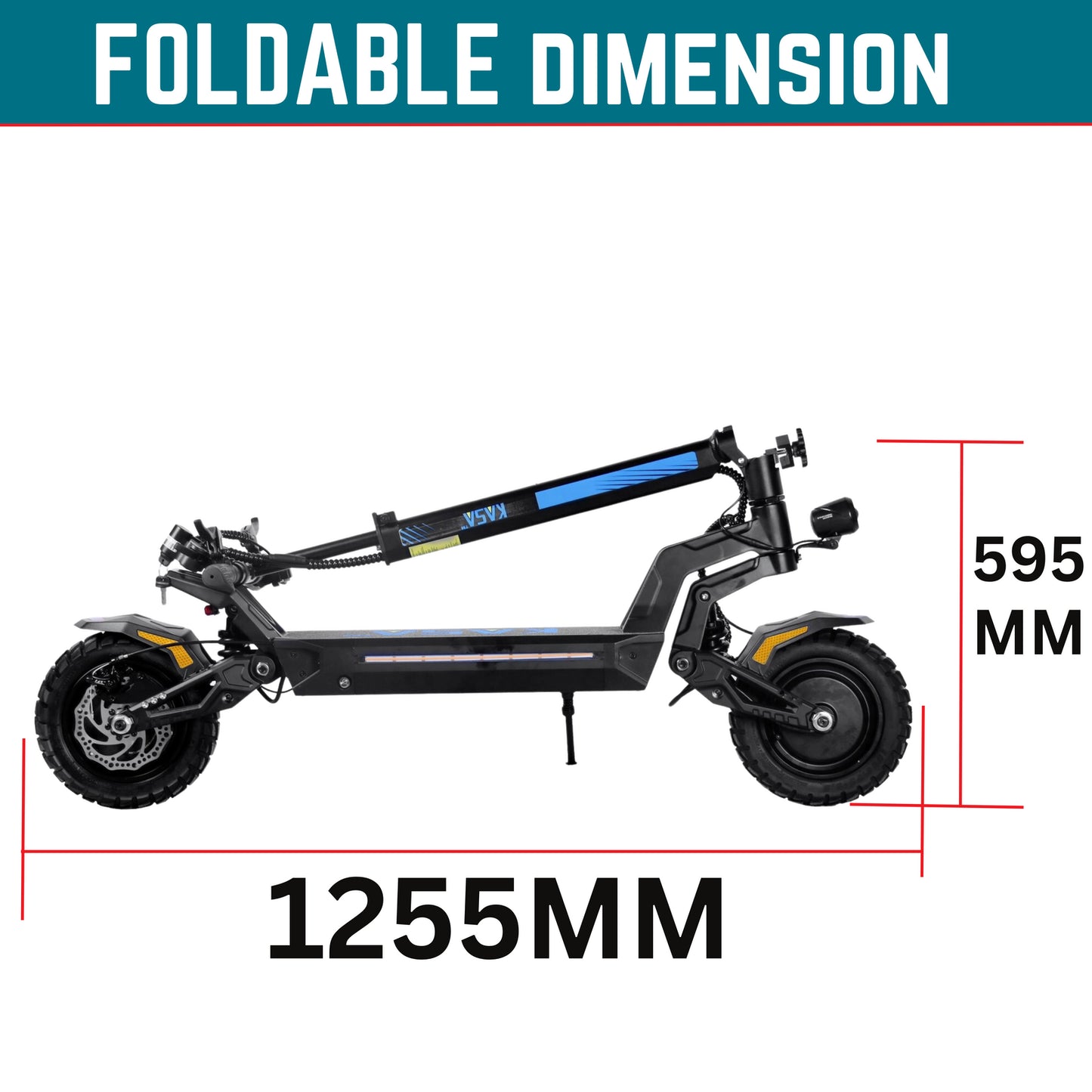 Kasa 4000W Electric Scooter Foldable E-Scooter 10" Off Road Tyre Brushless Motor