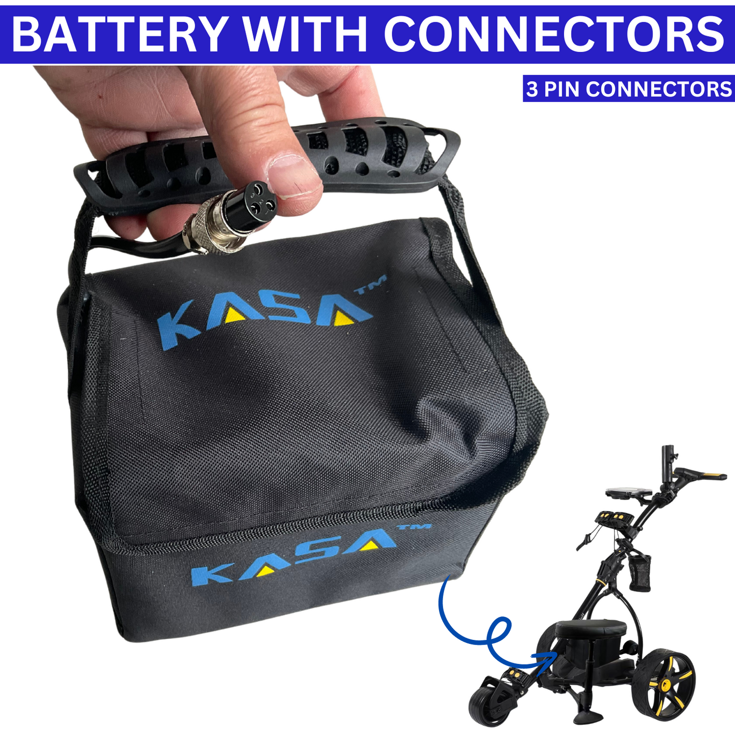 Replacement Battery Kasa Golf Buggy 12V 36ah Suitable for S7-R & S7-E Buggy