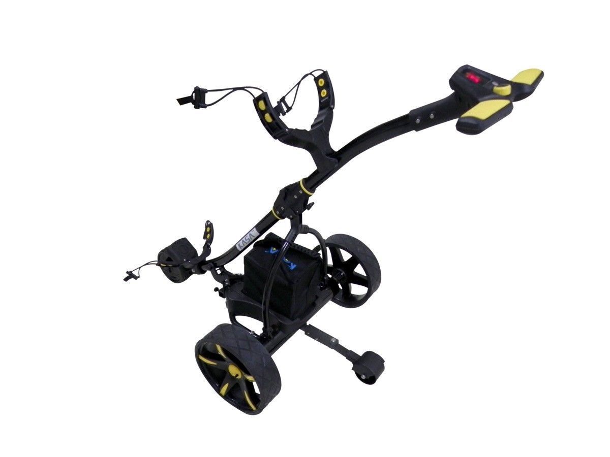 KASA Electric Golf Buggy Golf Trolley Motorised 12V 36AH Remote Control Aluminum Foldable 18 Holes Caddy
