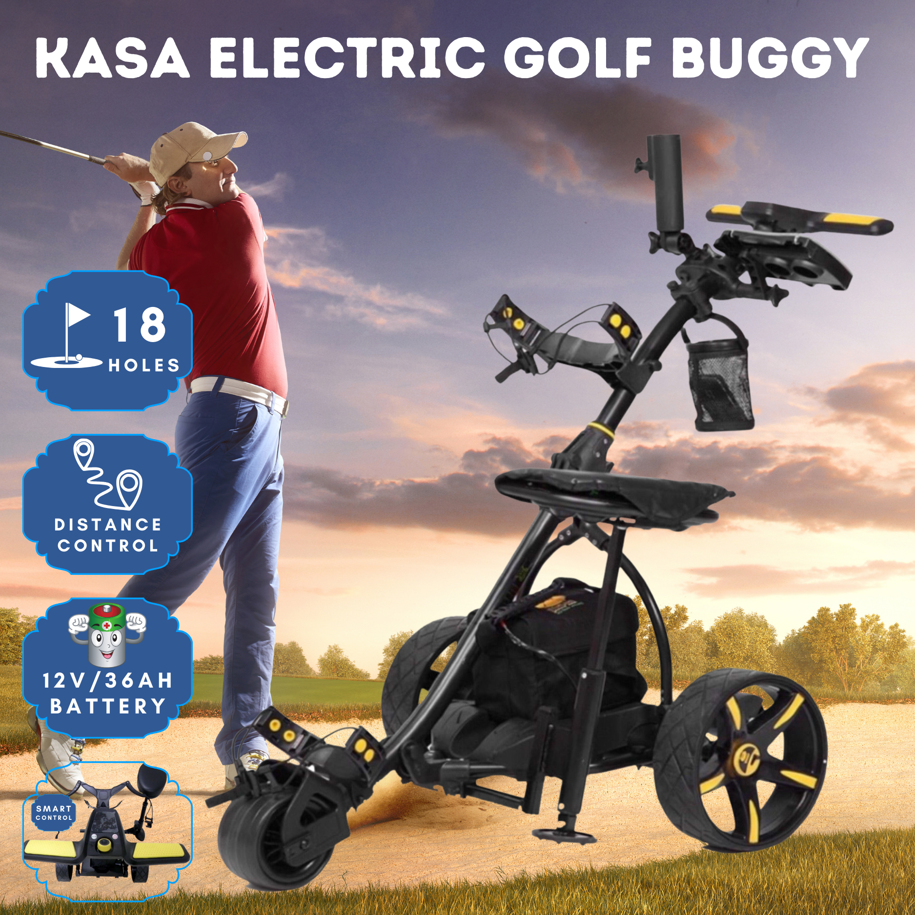 Power caddy golf buggy on sale