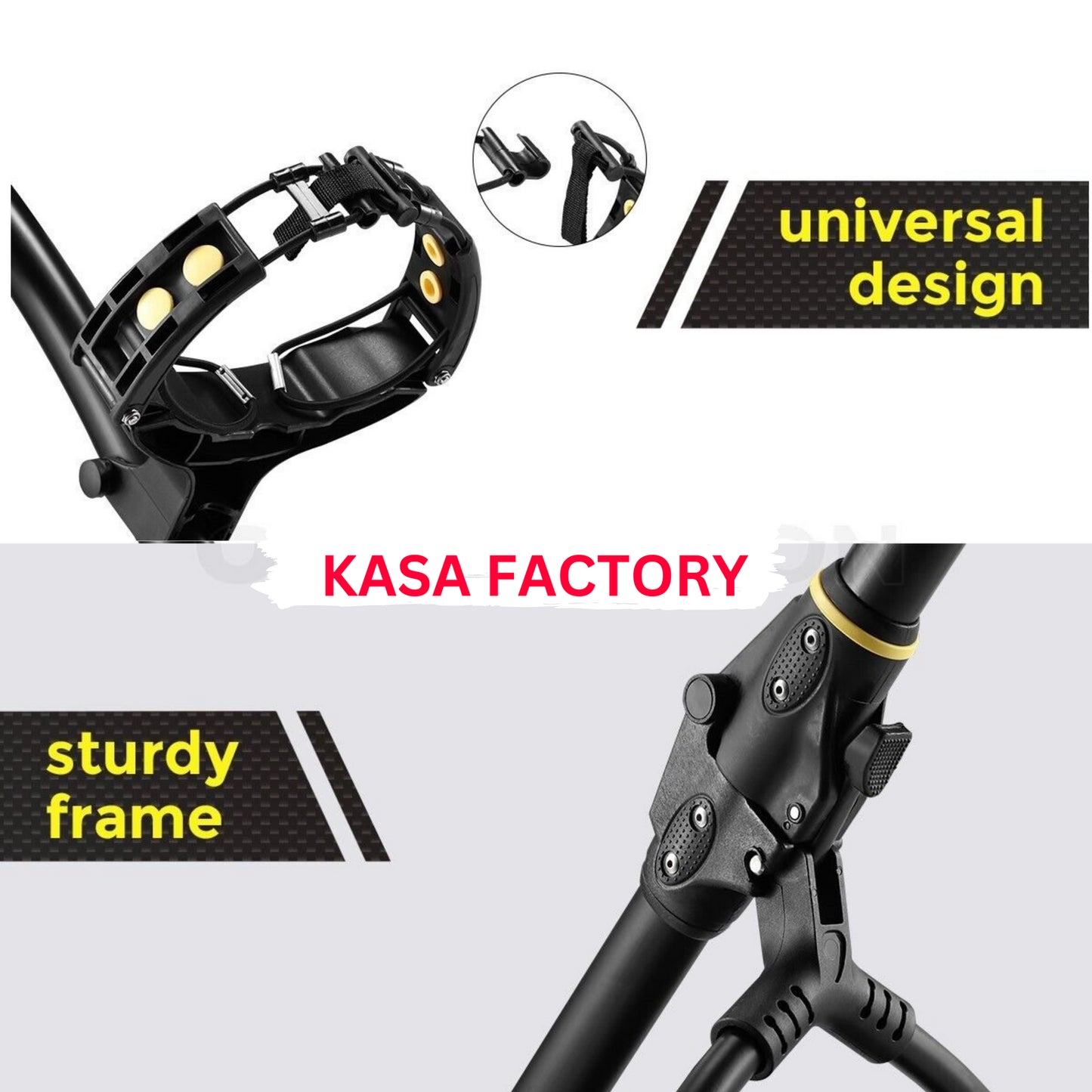 KASA Electric Golf Buggy Golf Trolley Motorised 12V 36AH Remote Control Aluminum Foldable 18 Holes Caddy