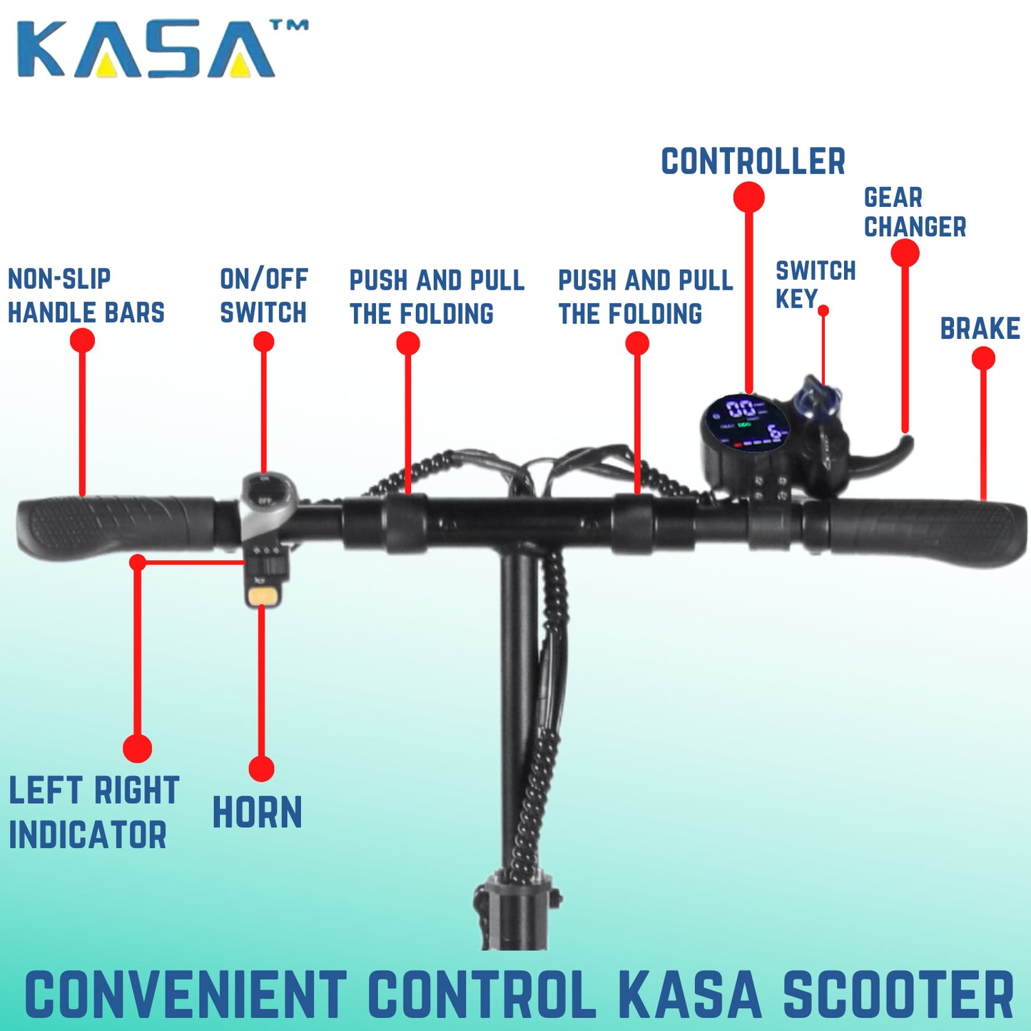 Kasa 4000W Electric Scooter Foldable E-Scooter 10" Off Road Tyre Brushless Motor