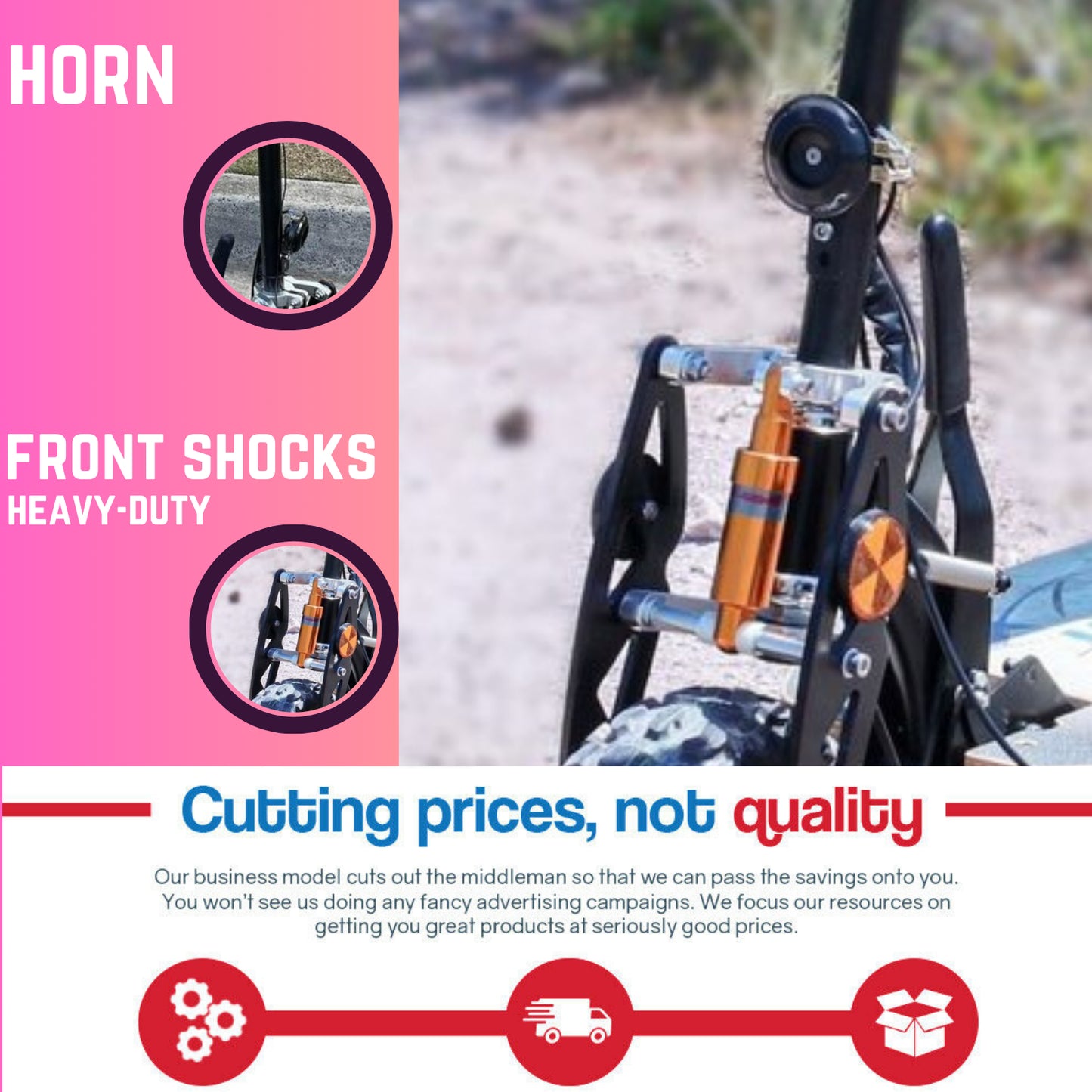 Kasa S2000R Electric Scooter 2000W 12" Off Road Tyre Foldable Bike