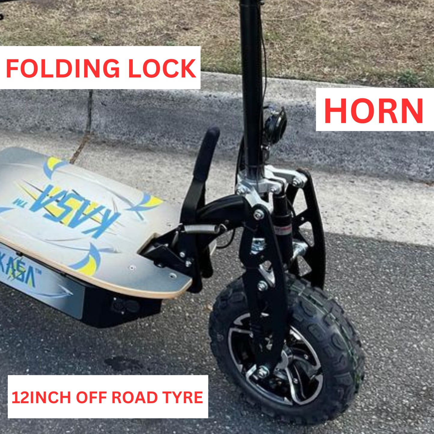 Kasa S2000R Electric Scooter 2000W 12" Off Road Tyre Foldable Bike