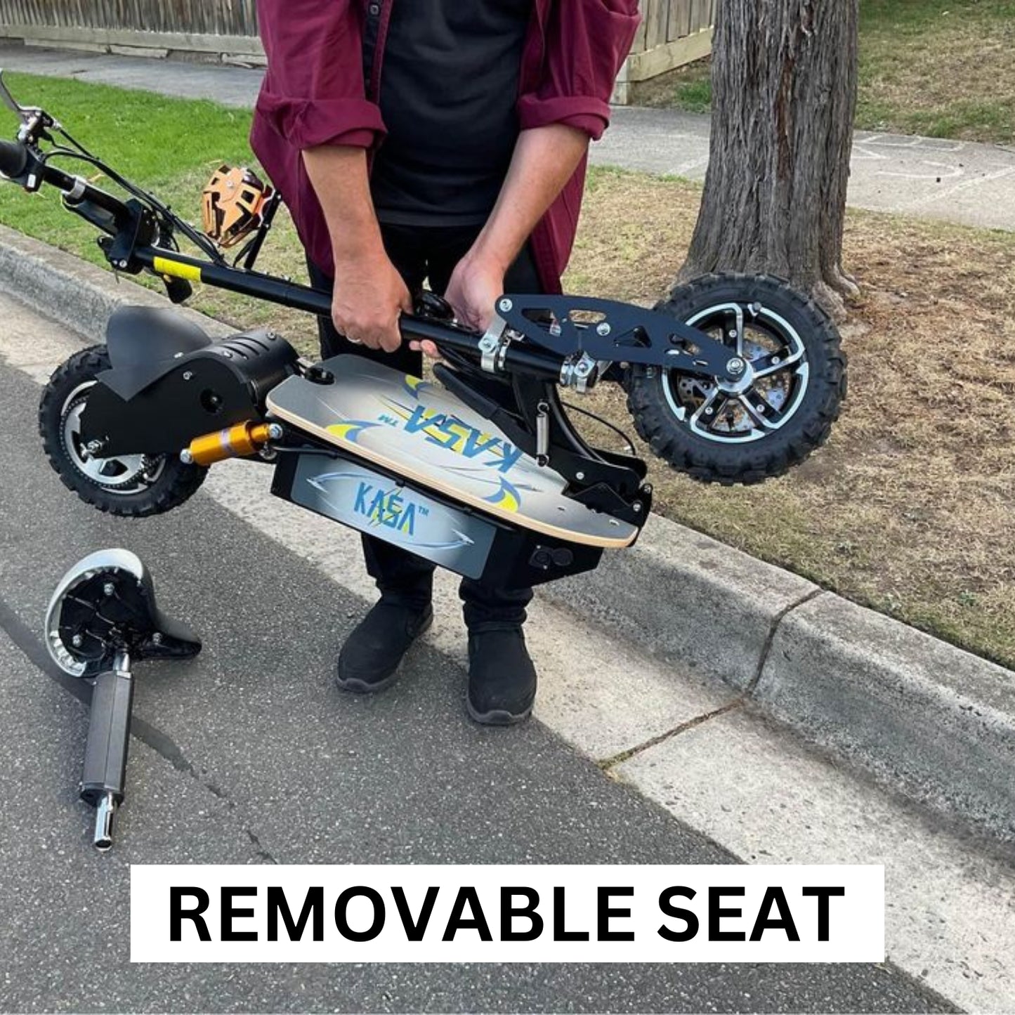 Kasa S2000R Electric Scooter 2000W 12" Off Road Tyre Foldable Bike