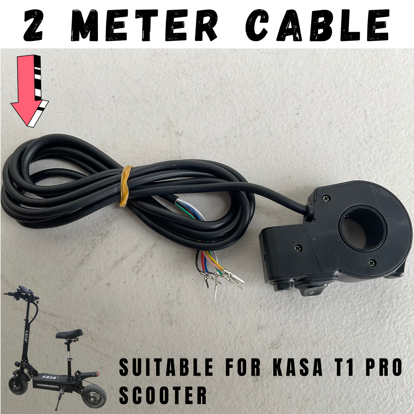 Replacement Light / Horn / Indicator Switch for KASA T1 Pro Electric Scooter