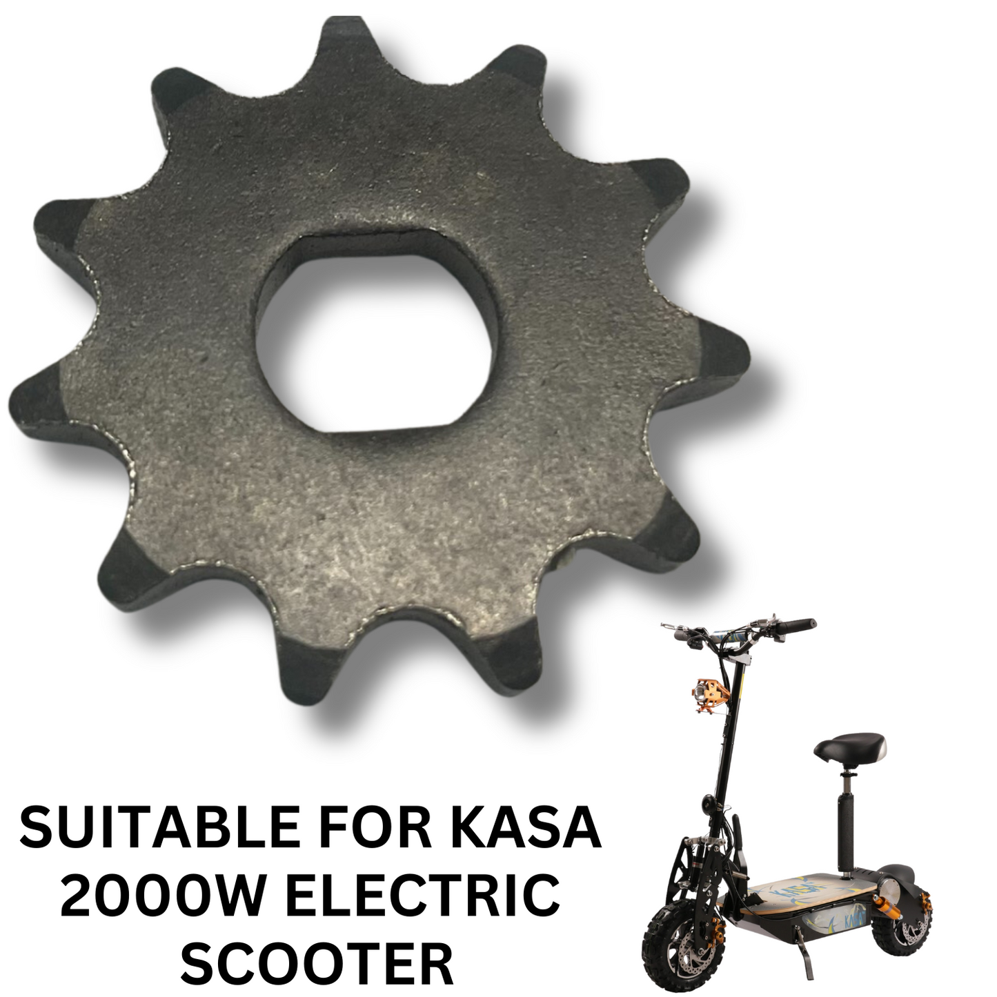 11T Teeth Front Chain Motor Sprocket Dirt Pocket For Pinion Gear 2000W Electric Scooter S2000R