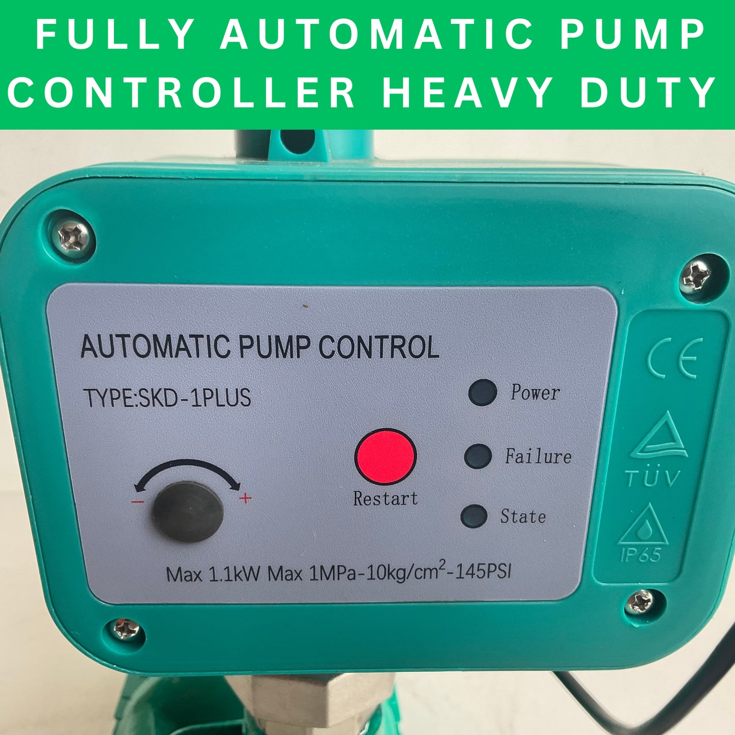 KASA 220V Fully Automatic Electric High Pressure Water Pump Pool Tank Garden Pump Car Wash Pump Irrigation With Controller