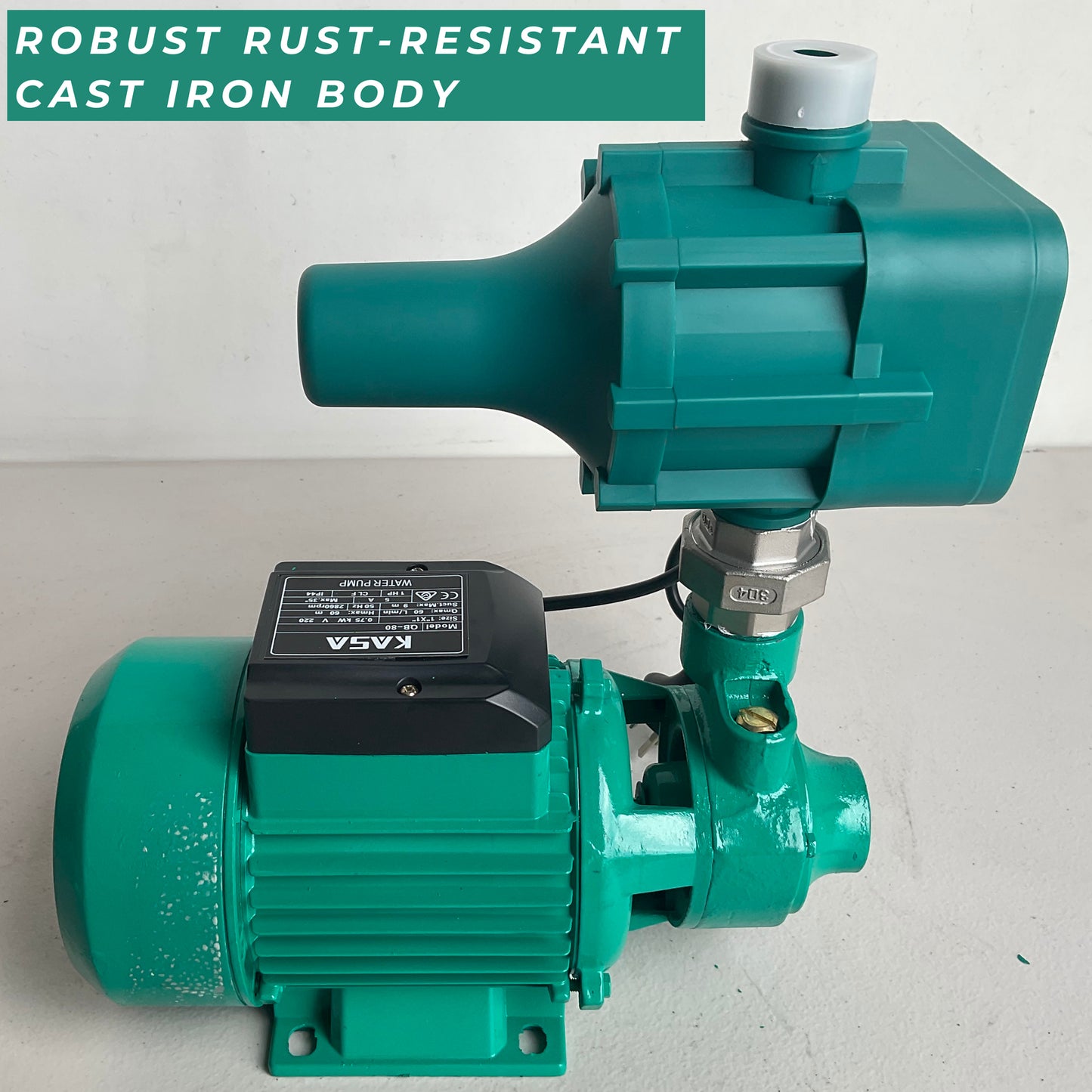 KASA 220V Fully Automatic Electric High Pressure Water Pump Pool Tank Garden Pump Car Wash Pump Irrigation With Controller