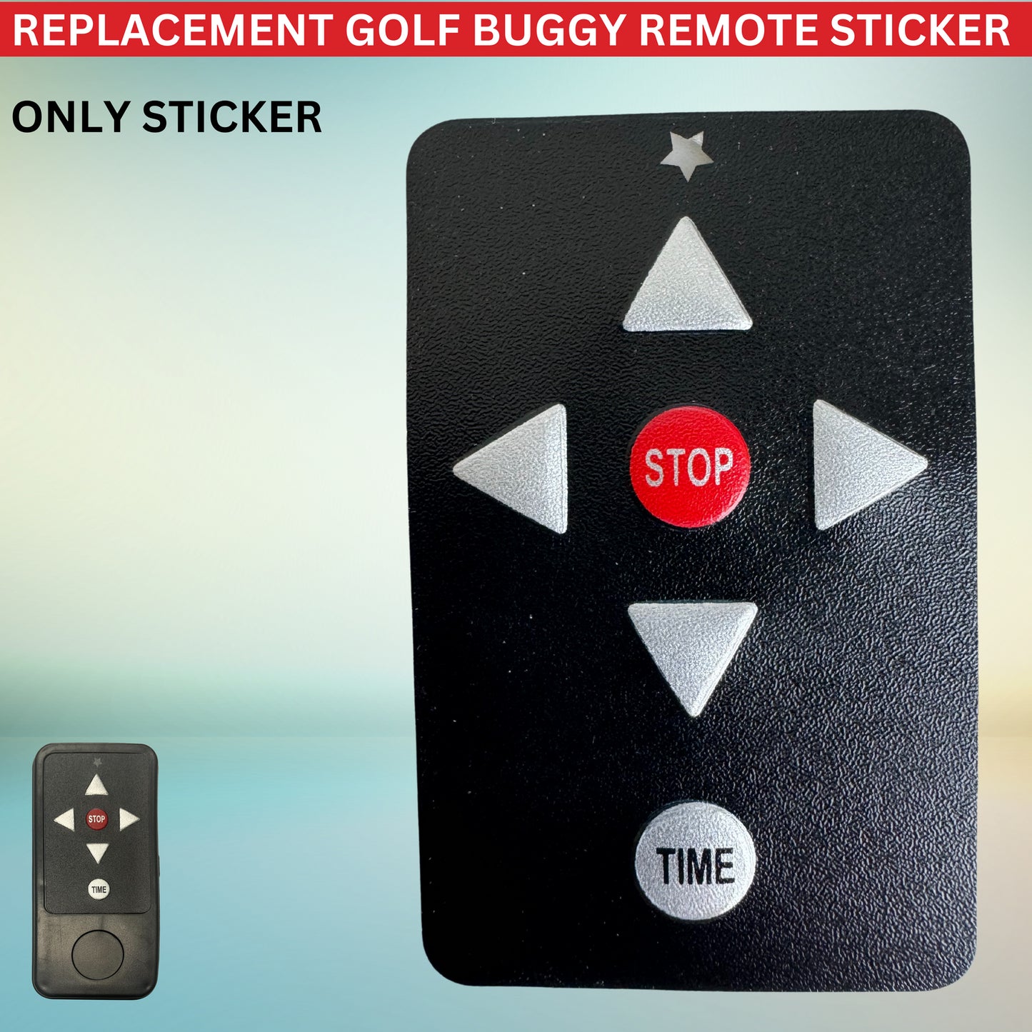 Replacement Remote Sticker Golf Buggy Suitable for Kasa S7-R Buggy Remote