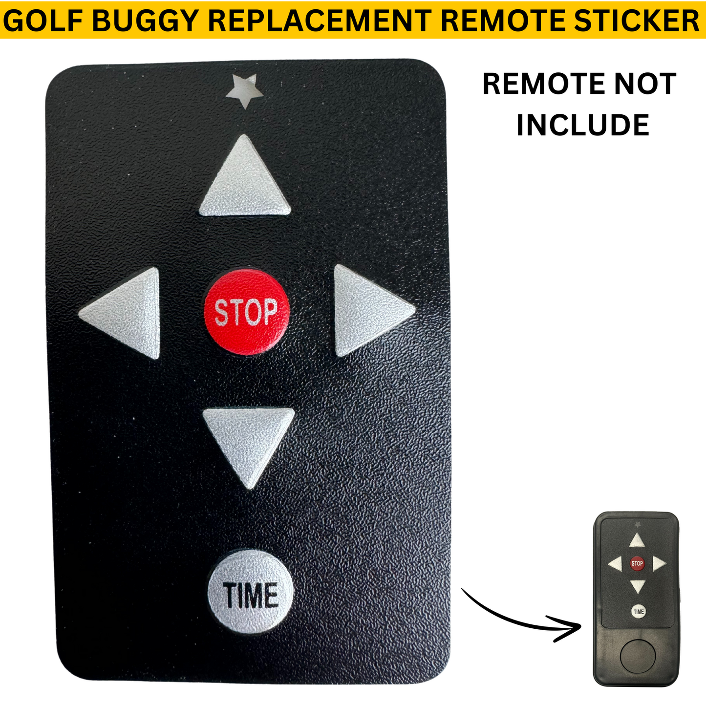 Replacement Remote Sticker Golf Buggy Suitable for Kasa S7-R Buggy Remote