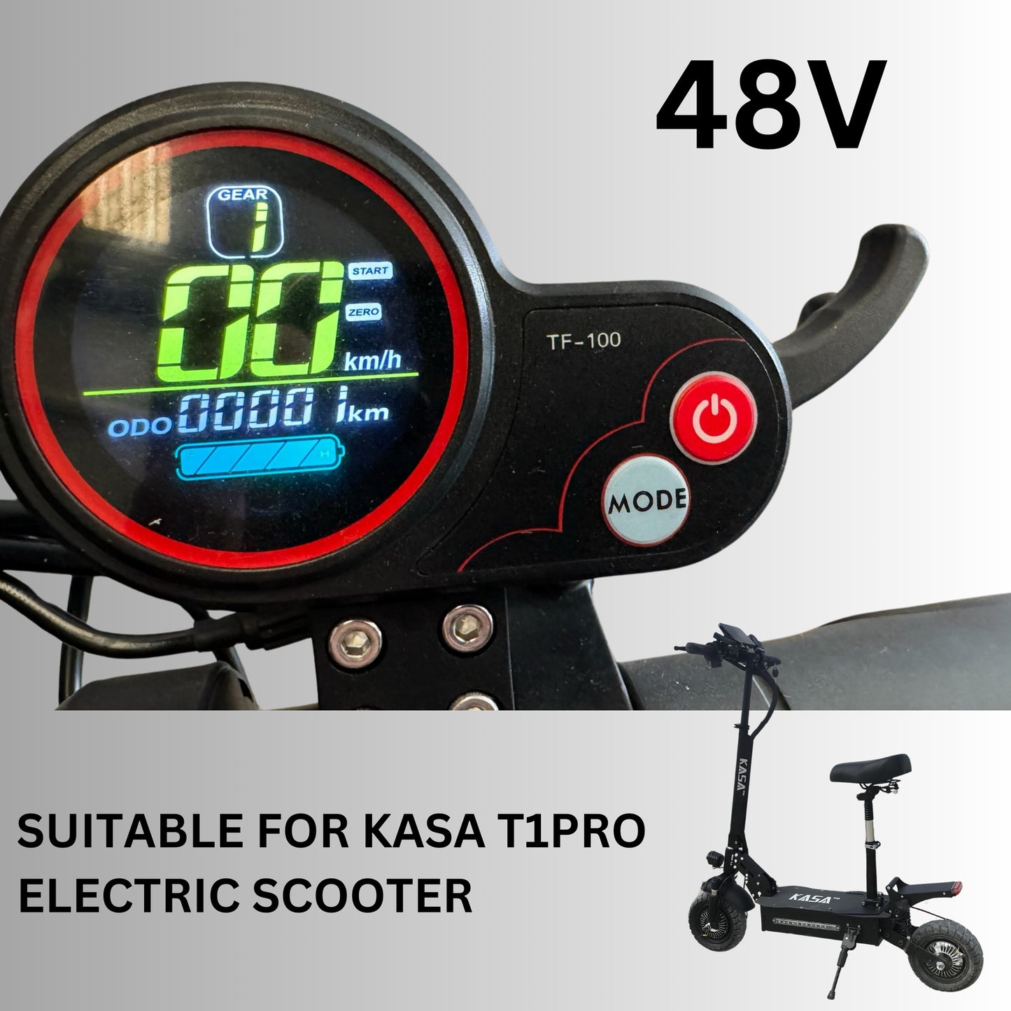 KASA 48V Throttle Controller Instrument Speedometer Suitable For Kasa T1Pro Electric Scooter