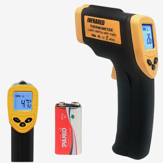 KASA Temperature Gun Black / Yellow Digital Laser Infrared Thermometer