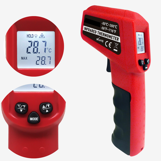 KASA NEW Industrial Laser Infrared Ir Thermometer Temperature Gun Digital Red / Black