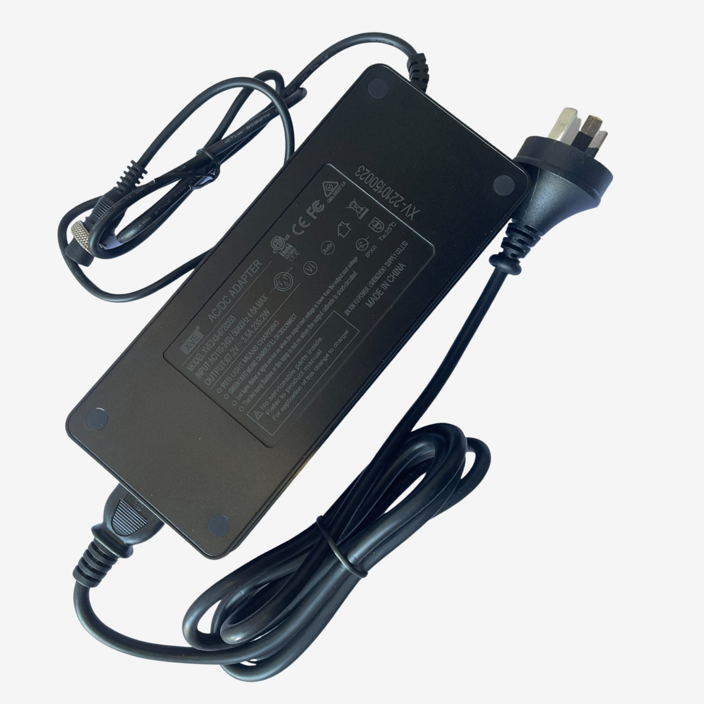 60V Charger Lithium Li-Ion Battery Power Adapter For KASA Electric Scooter
