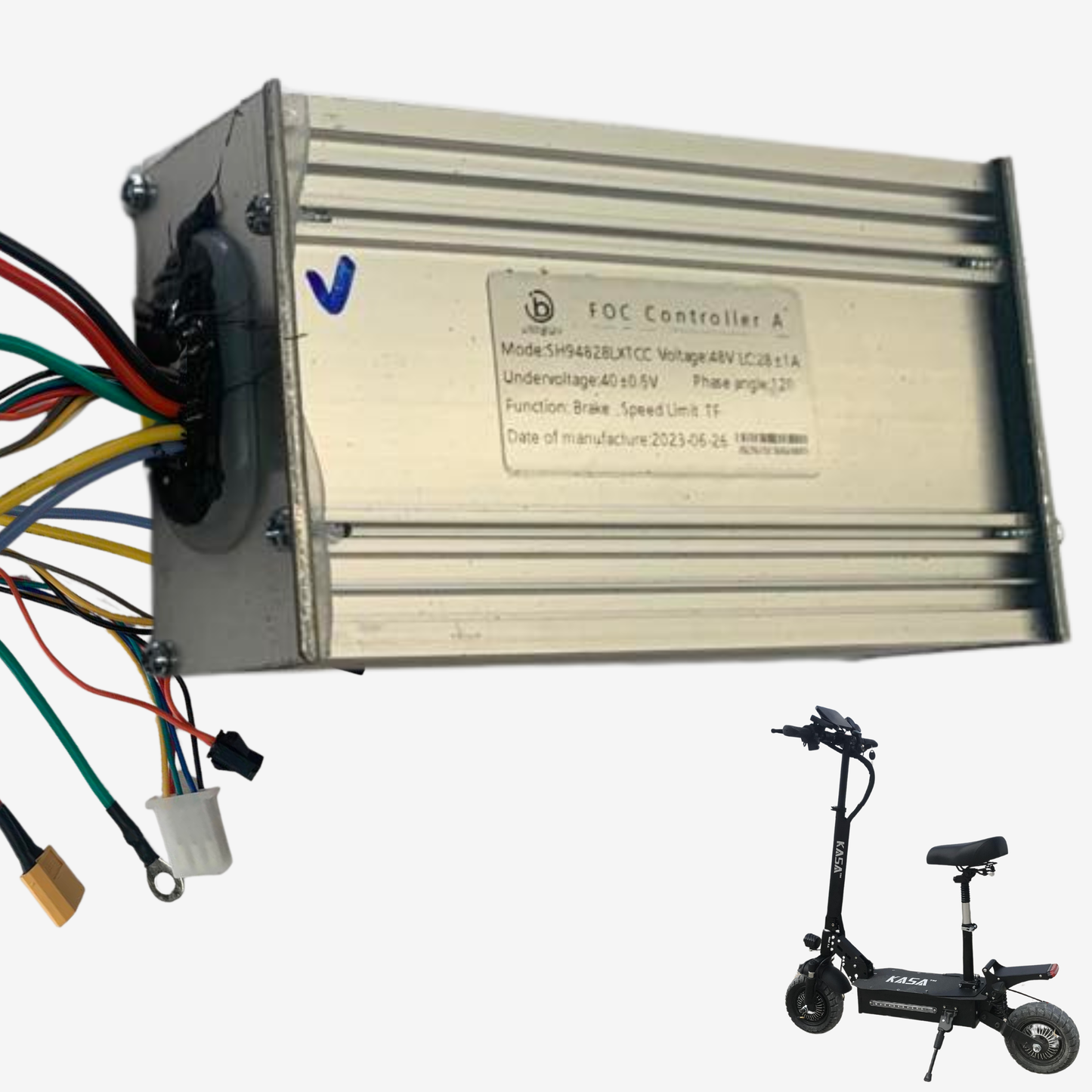 48V Brushless Front wheelhub Motor Controller 30A For Kasa T1 Pro 4000W Electric Scooter