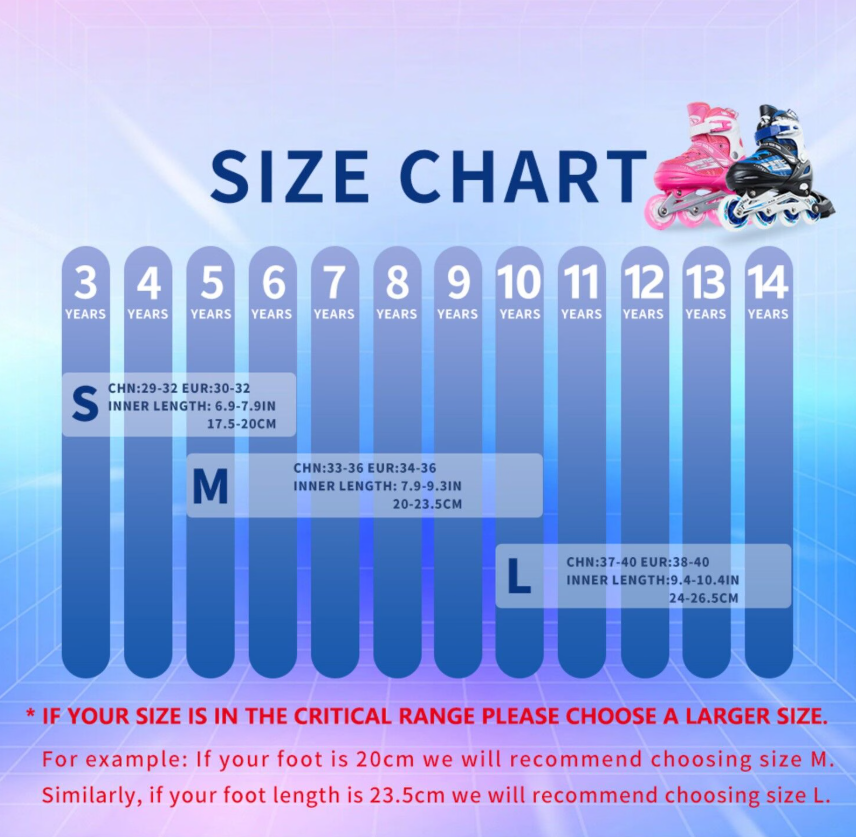 Inline Skate Roller Blades Adjustable Skating Shoes Pink L(EU 37-40)