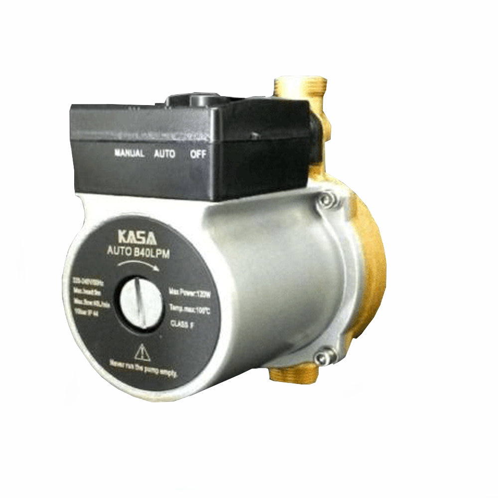 KASA Auto Brass Hotwater Heater Booster Pump Steel Gravity Fed System Caravans
