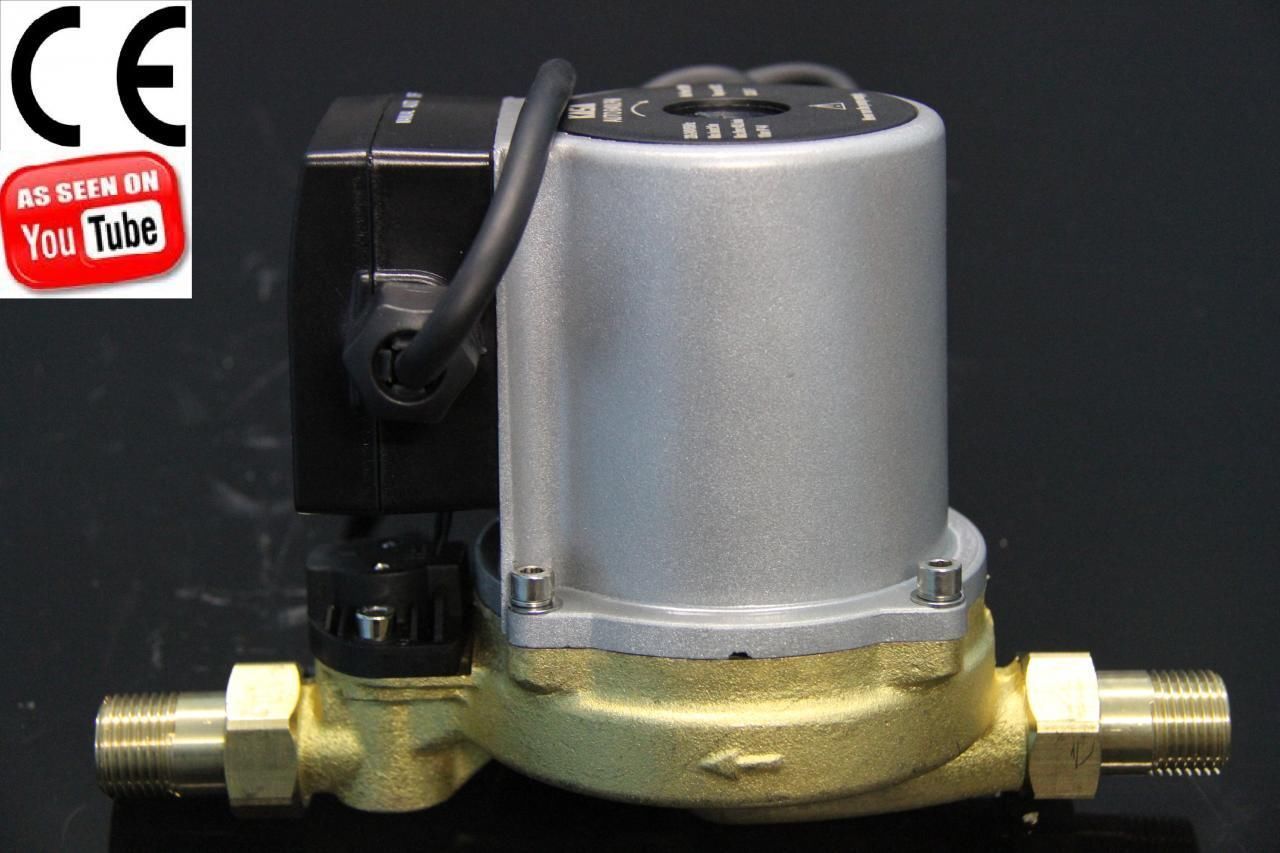 KASA Auto Brass Hotwater Heater Booster Pump Steel Gravity Fed System Caravans