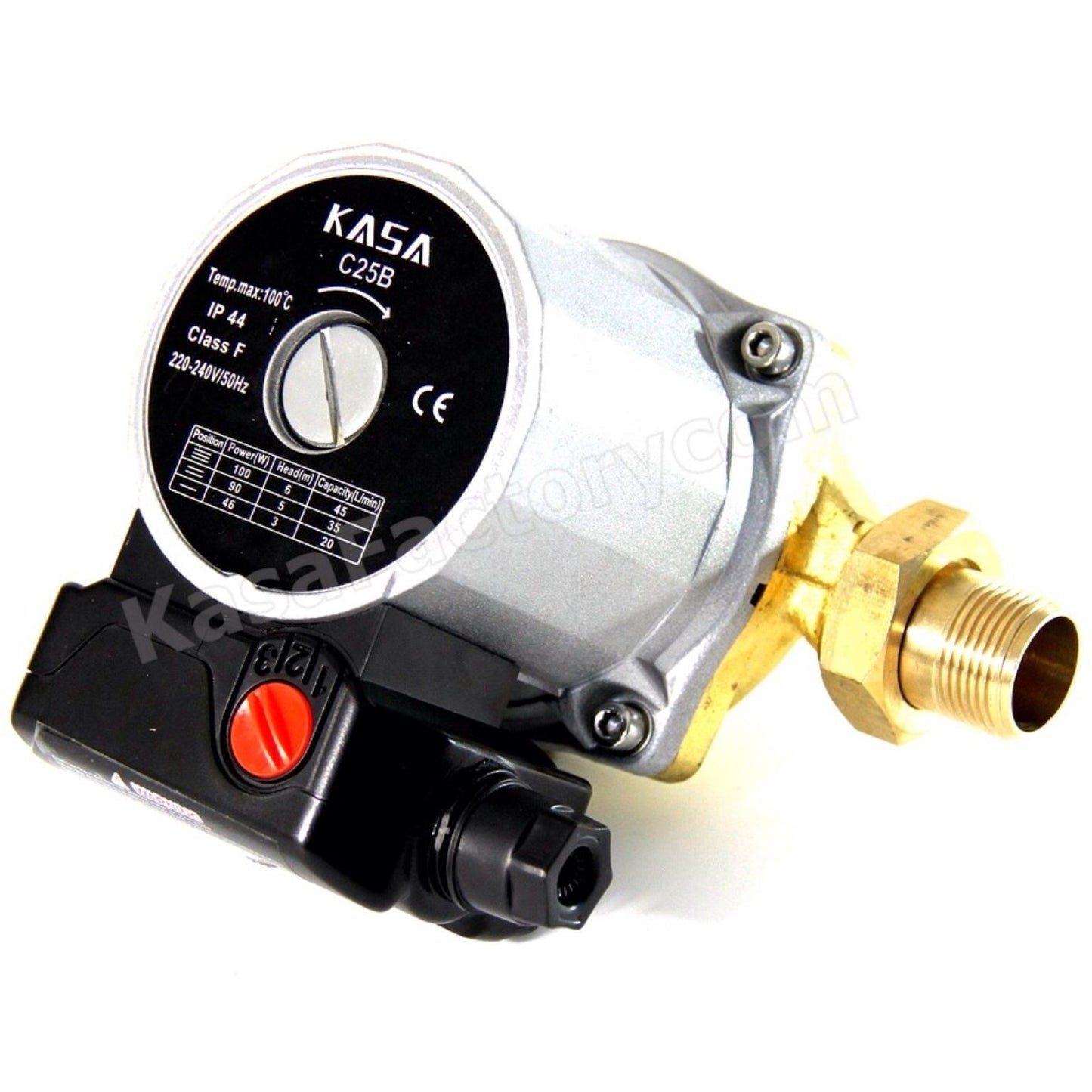 KASA Hot Water Circulation Pump 3 Speed Brass Solar Replaces Grundfos Circulating
