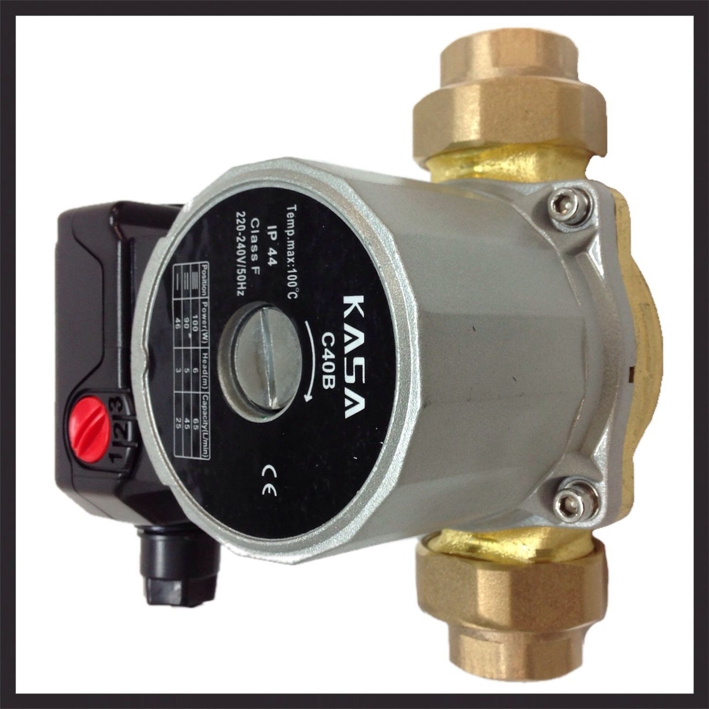 NEW 3 SPEED BRASS SOLAR HOT WATER CIRCULATION PUMP REPLACES GRUNDFOS UPS 25-60B