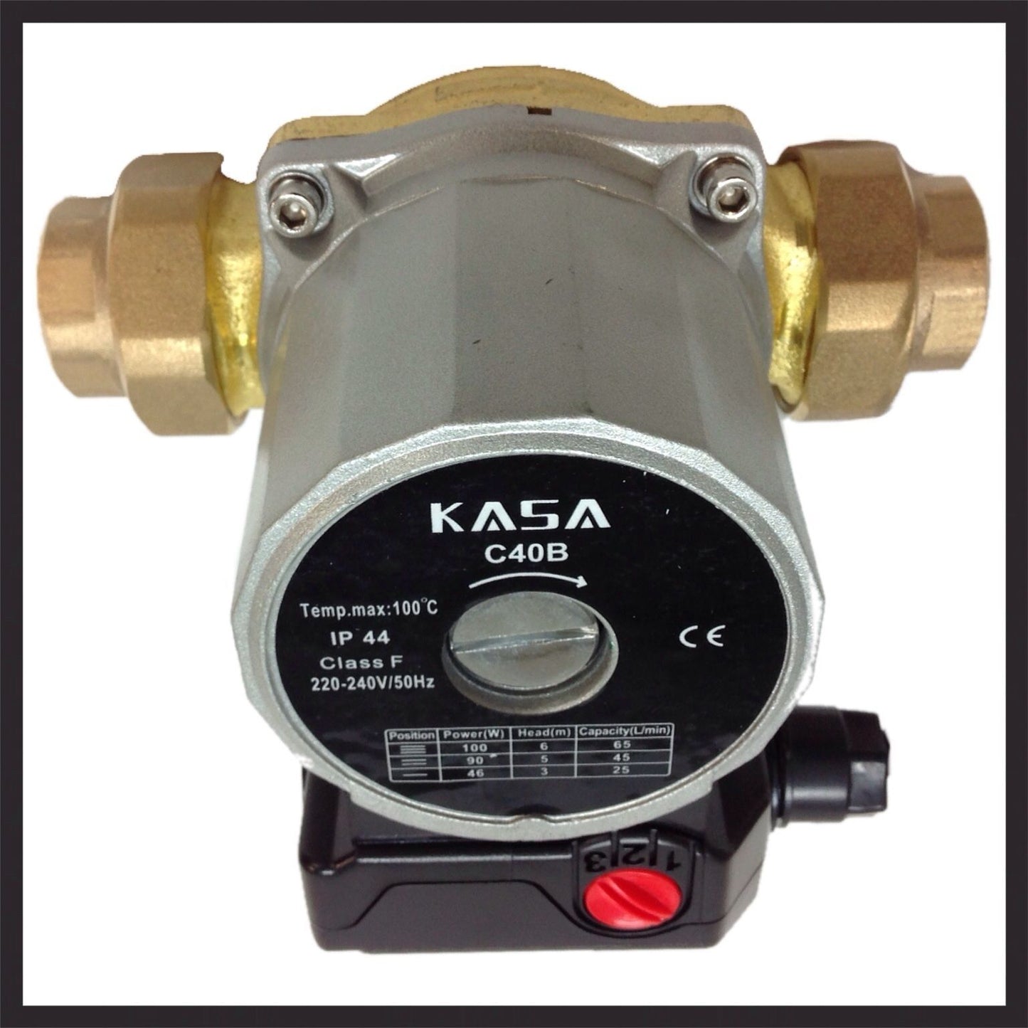 NEW 3 SPEED BRASS SOLAR HOT WATER CIRCULATION PUMP REPLACES GRUNDFOS UPS 25-60B