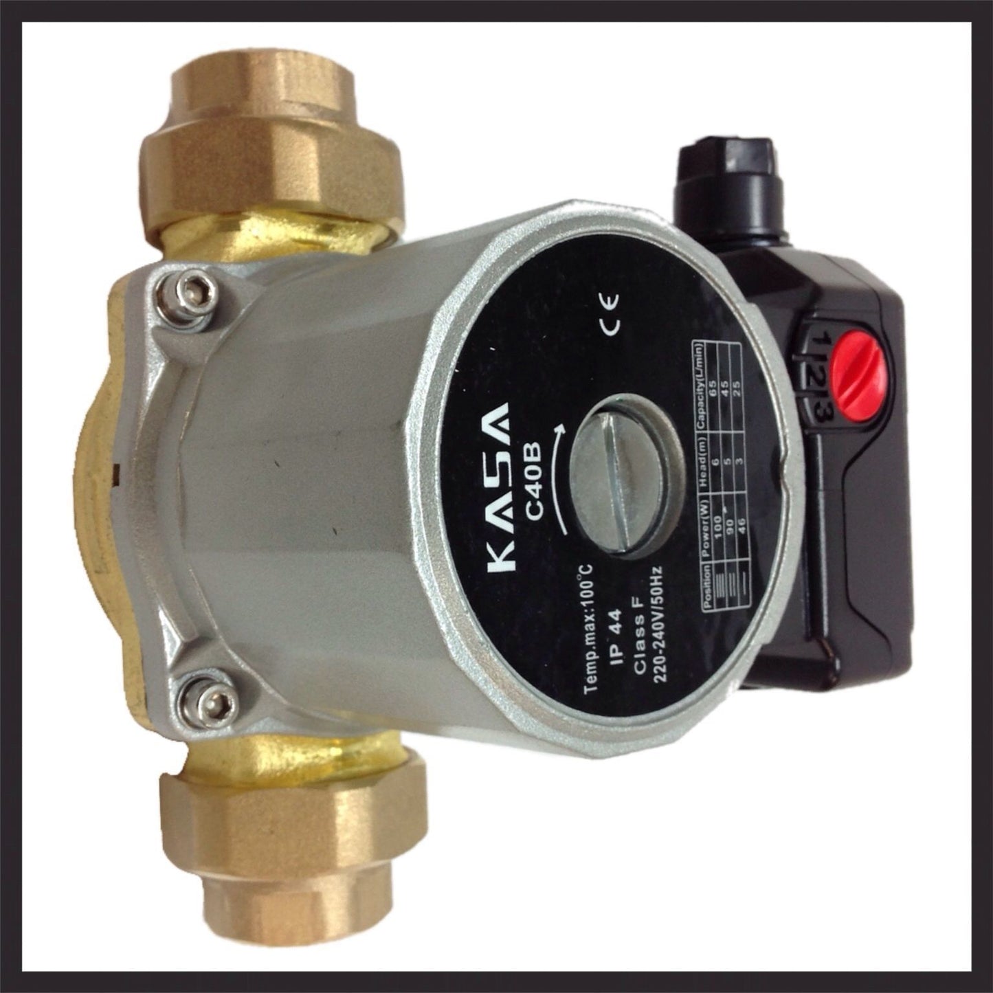 NEW 3 SPEED BRASS SOLAR HOT WATER CIRCULATION PUMP REPLACES GRUNDFOS UPS 25-60B
