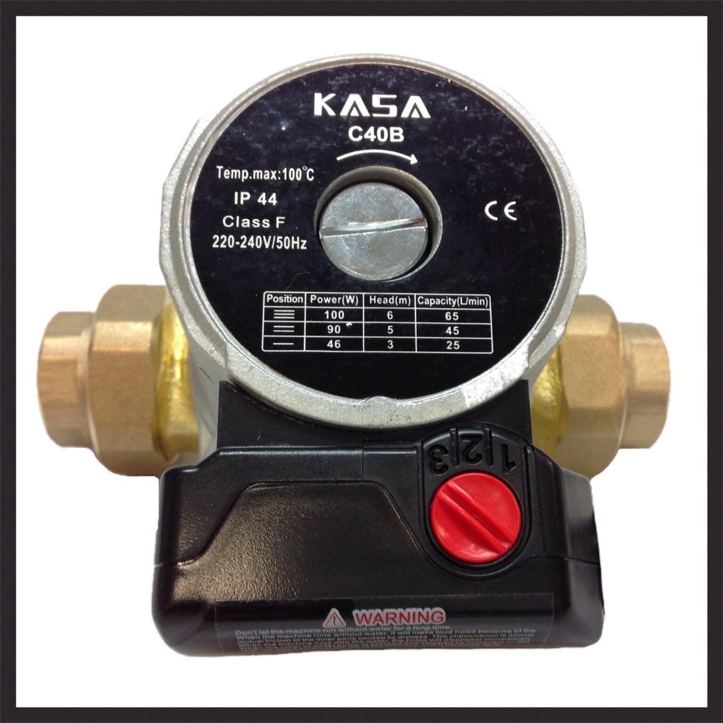 NEW 3 SPEED BRASS SOLAR HOT WATER CIRCULATION PUMP REPLACES GRUNDFOS UPS 25-60B