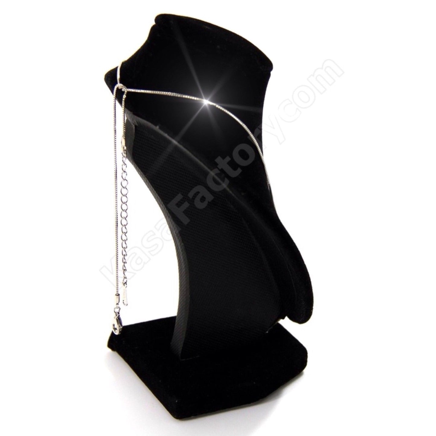 18K WHITE GOLD GF SWAROVSKI CRYSTAL LOVE HEART PENDANT NECKLACE FREE CHAIN BAG