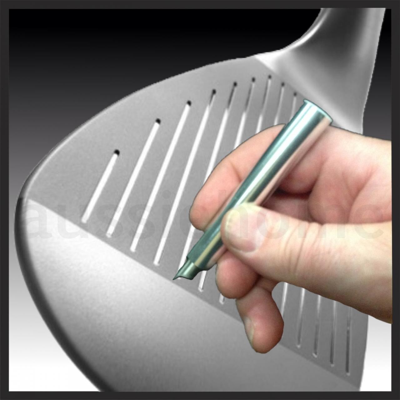 Golf Club Iron Wedge Groove Groover Sharpener Groove Cleaner Both U V GROOVES