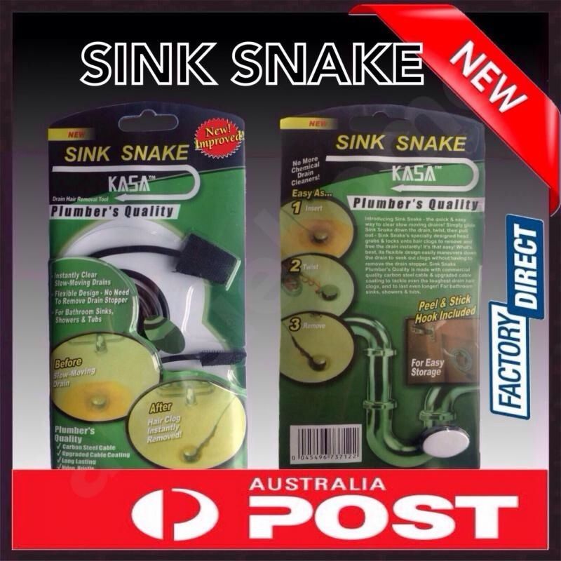 Turbo Snake Unclog Sink Tub Drain Clean Bathroom Hair Remover Kitchen Pipe Tool