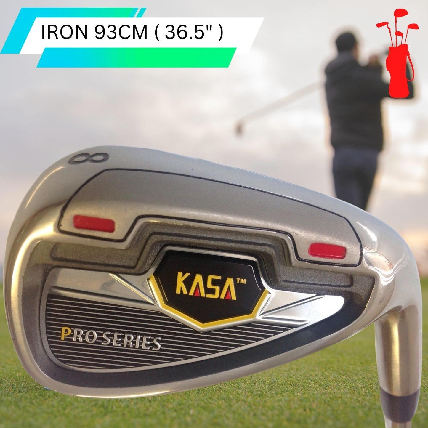 KASA PRO CLUB USA 12PC MEN'S RH GRAPHITE GOLF SET W/BAG PUTTER PREMIUM VALUE SET