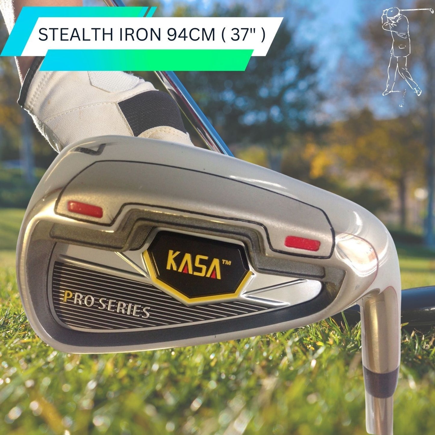 KASA PRO CLUB USA 12PC MEN'S RH GRAPHITE GOLF SET W/BAG PUTTER PREMIUM VALUE SET