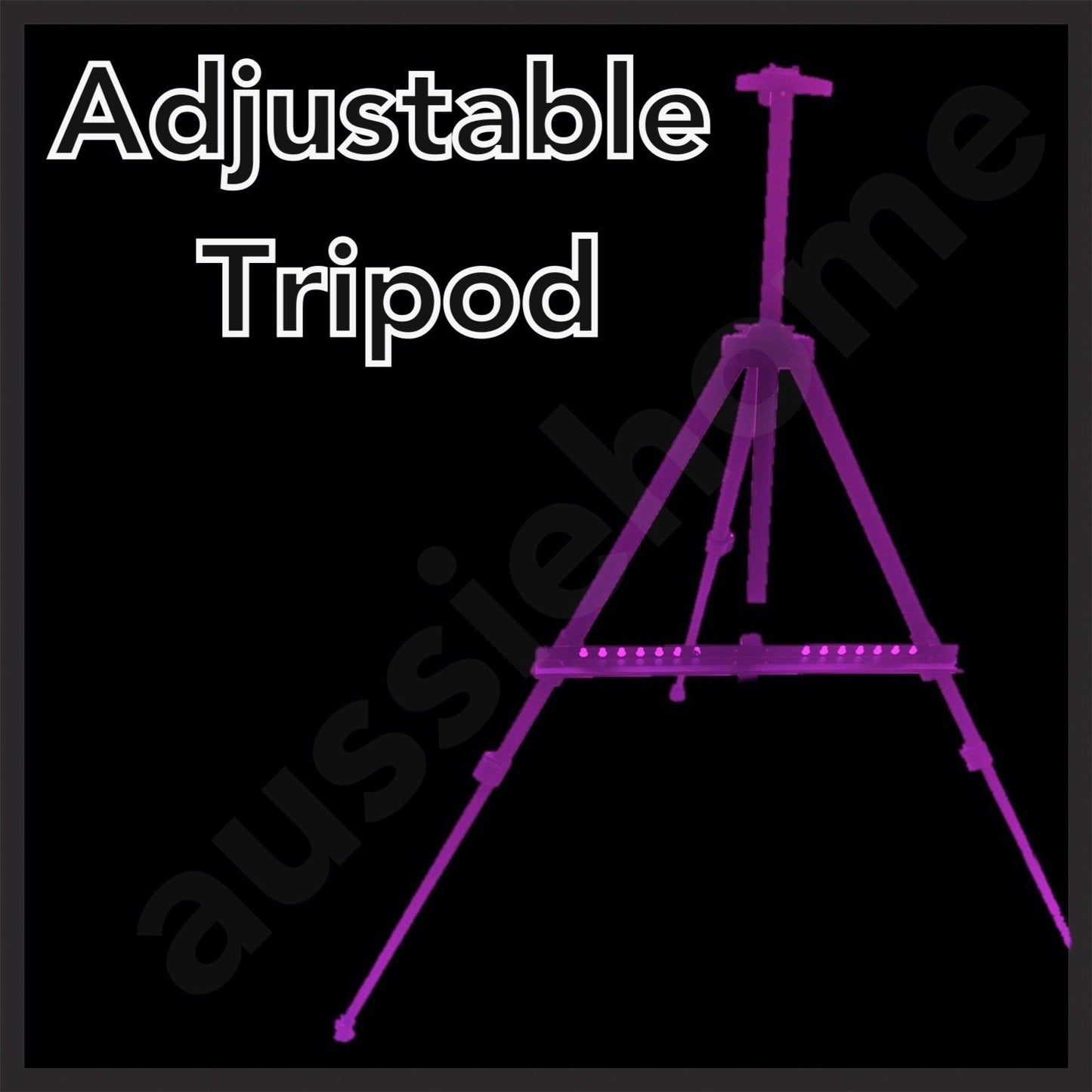 NEW 70x50CM LED WRITING BOARD NEON SIGN TRIPOD SIGNAGE FLUORESCENT LIGHT REMOTE