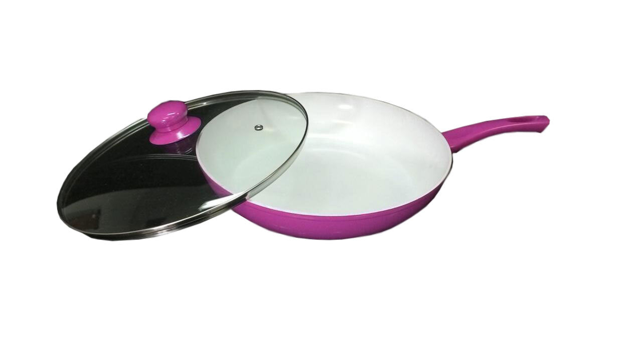 Kasa Genuine Cookware Cook Food Quickly Pink Ceramic Forge Frying Pan