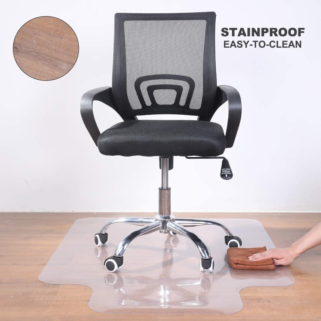 NEW LIP DESIGN HARDWOOD FLOOR CHAIR MAT THICK VINYL PROTECTOR MARBLE TILED FLOOR 120 x90 cm