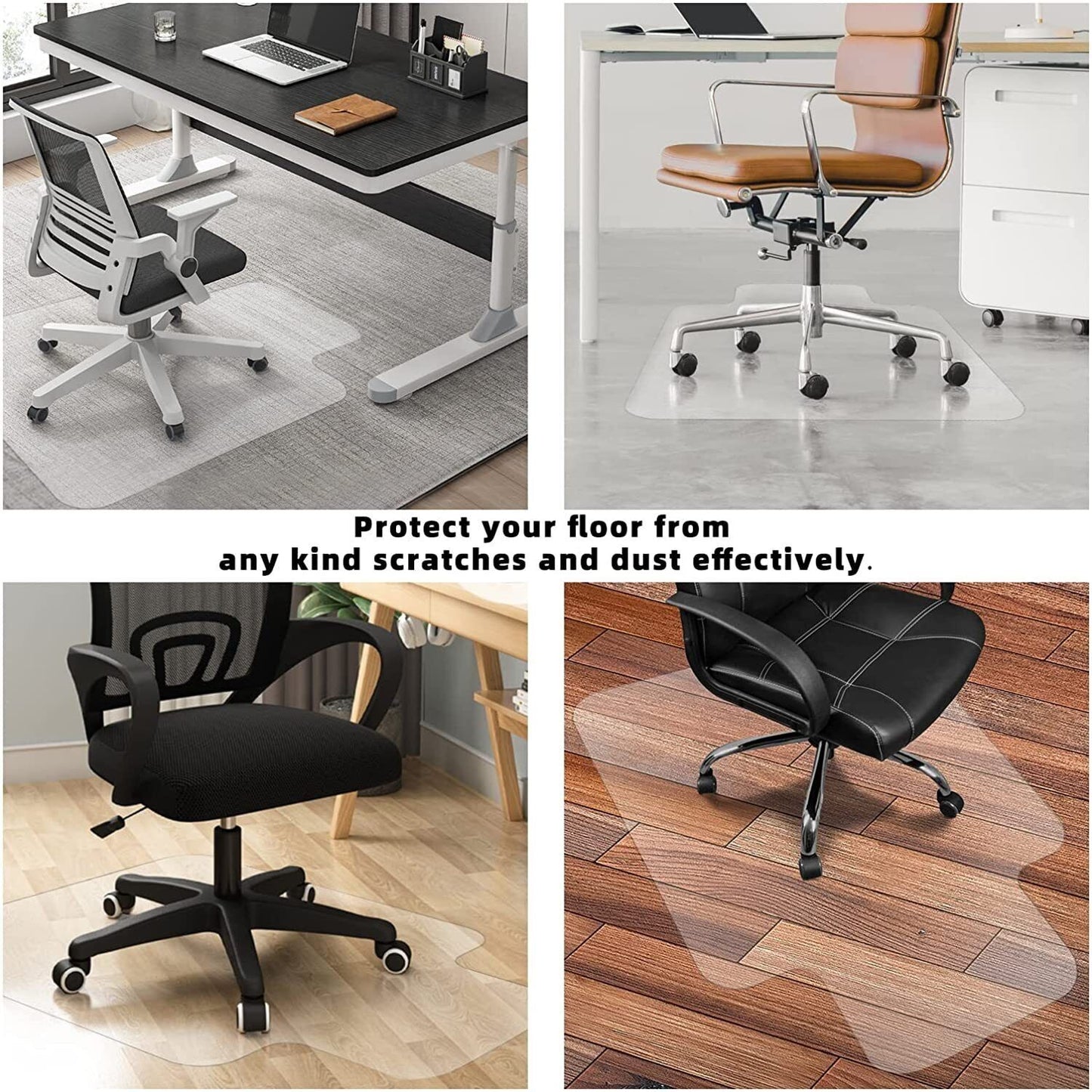 NEW LIP DESIGN HARDWOOD FLOOR CHAIR MAT THICK VINYL PROTECTOR MARBLE TILED FLOOR 120 x90 cm