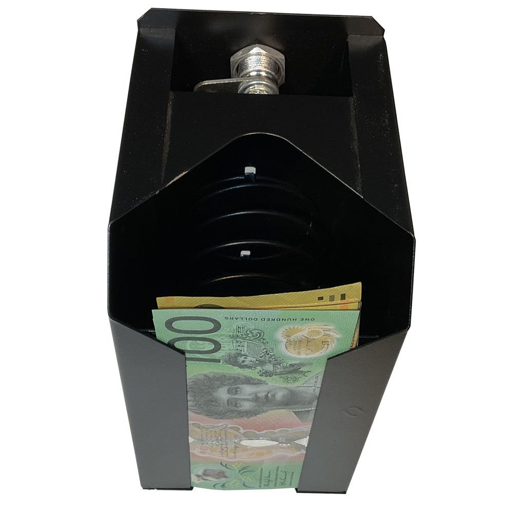 4 Point Of Sale Cash Safe Box Under Counter With 4 Keys Steel Construction