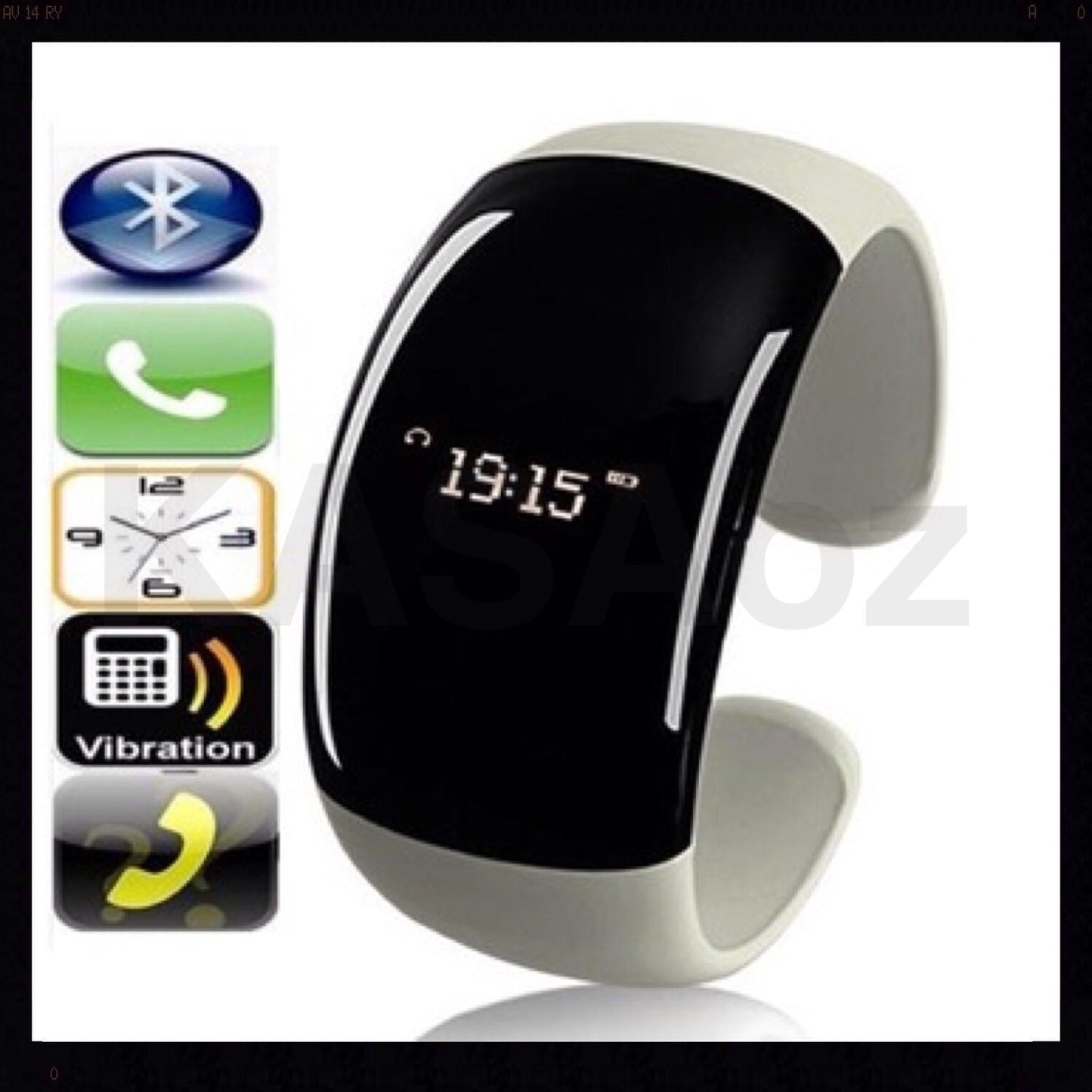 Smart Mobile Phone Watch Bracelet White Bluetooth OLED Caller Id Men Women Gift