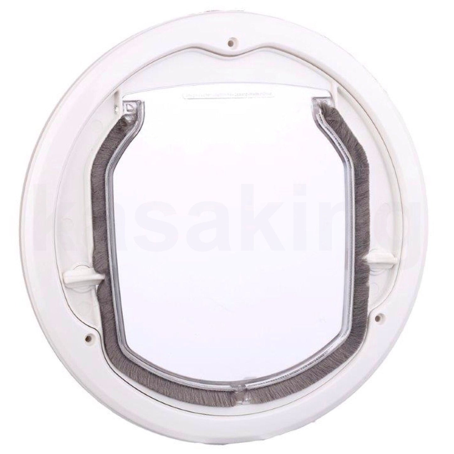 WHITE PET SMALL DOG CAT DOOR COLOUR SLIDING GLASS DOOR WOOD DOOR 4 WAY LOCKING