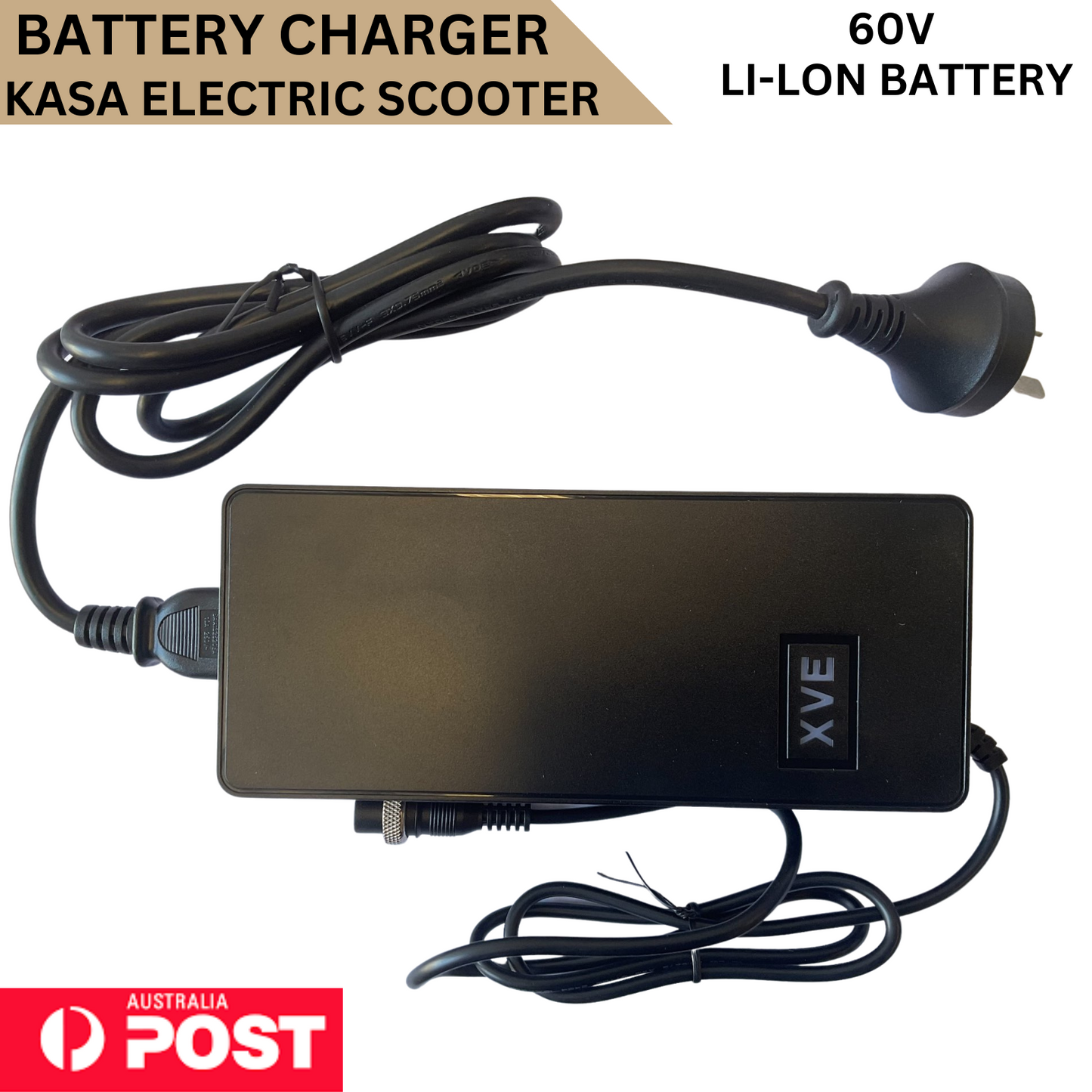 60V Charger Lithium Li-Ion Battery Power Adapter For KASA Electric Scooter