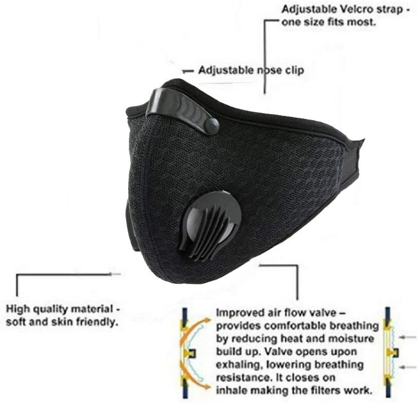 KASA Reusable Face Anti Pollution Dust Mouth Mask Cover Protective Unisex Masks
