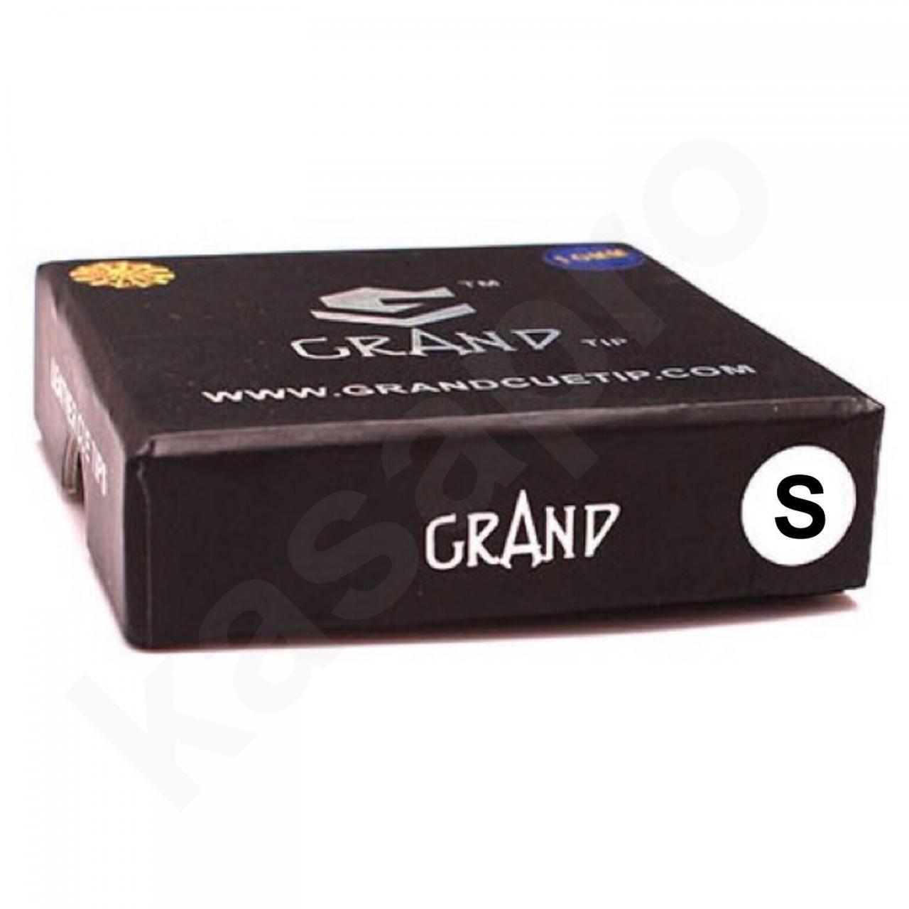 Grand Snooker Pool Cue Tips 10mm Soft Box Of 50 Oak Pressed Leather Blue Colour