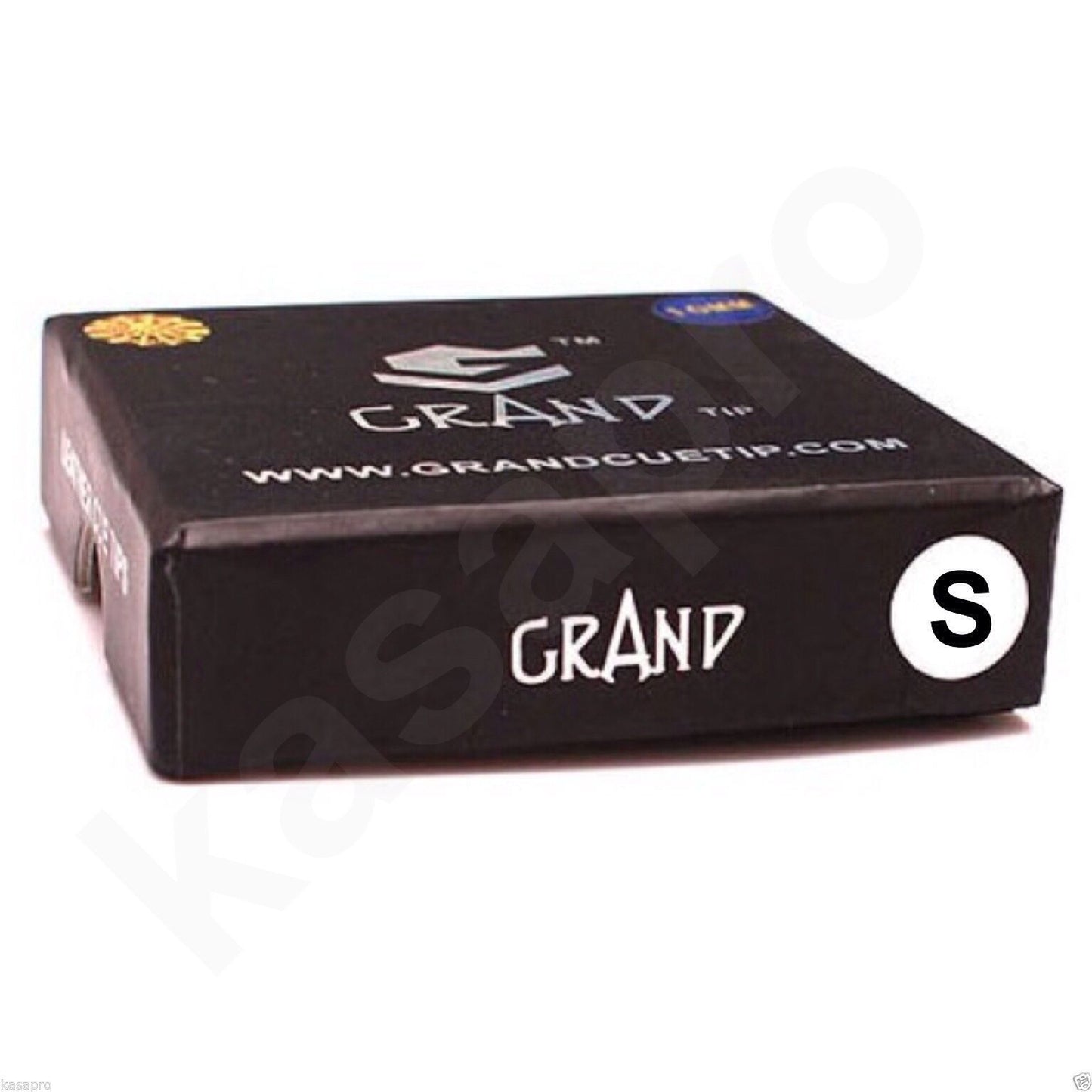 Grand Snooker Pool Cue Tips 10mm Soft Box Of 50 Oak Pressed Leather Blue Colour